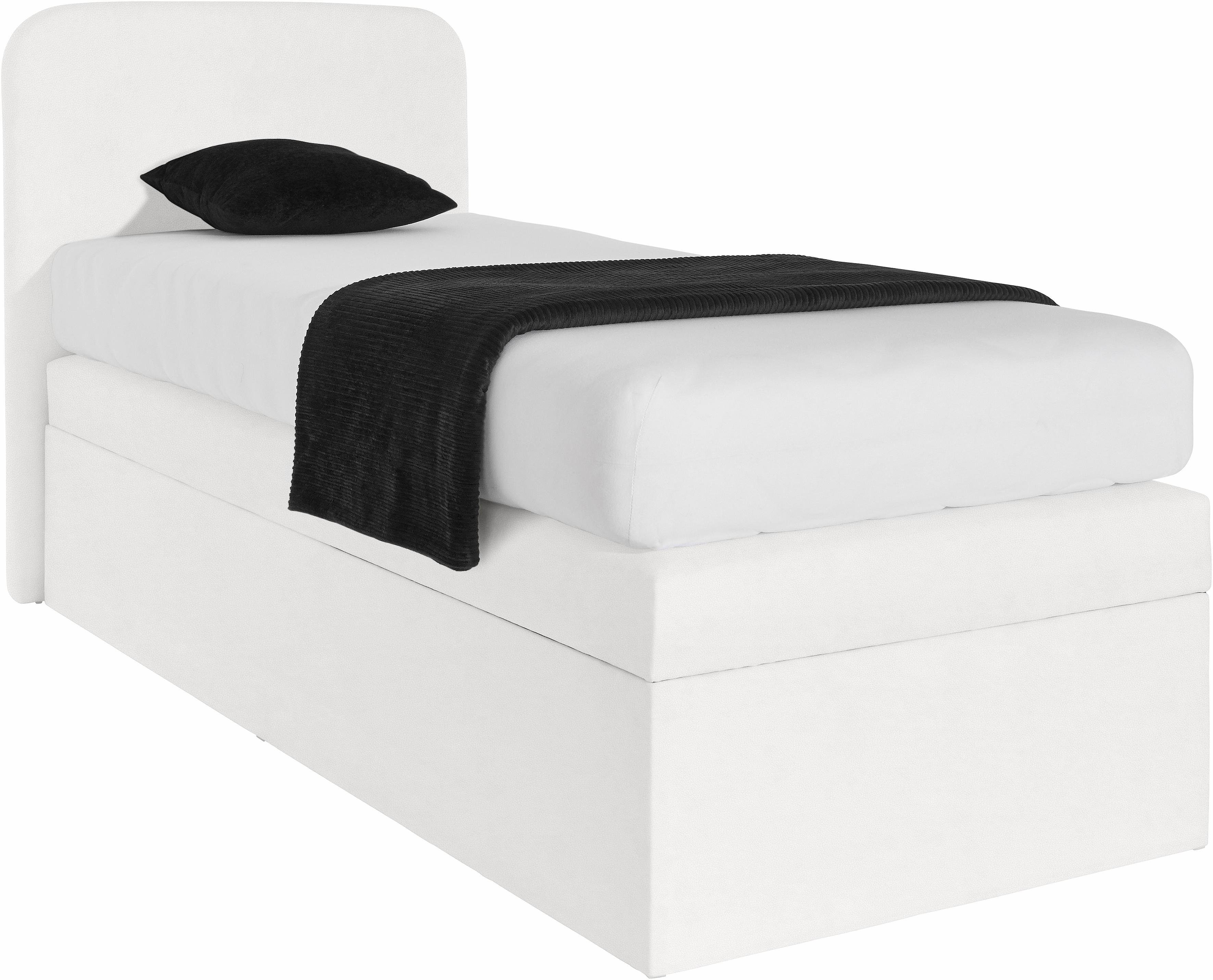 Westfalia Schlafkomfort Boxspringbett, mit Zierkissen und verchromten Kufen günstig online kaufen