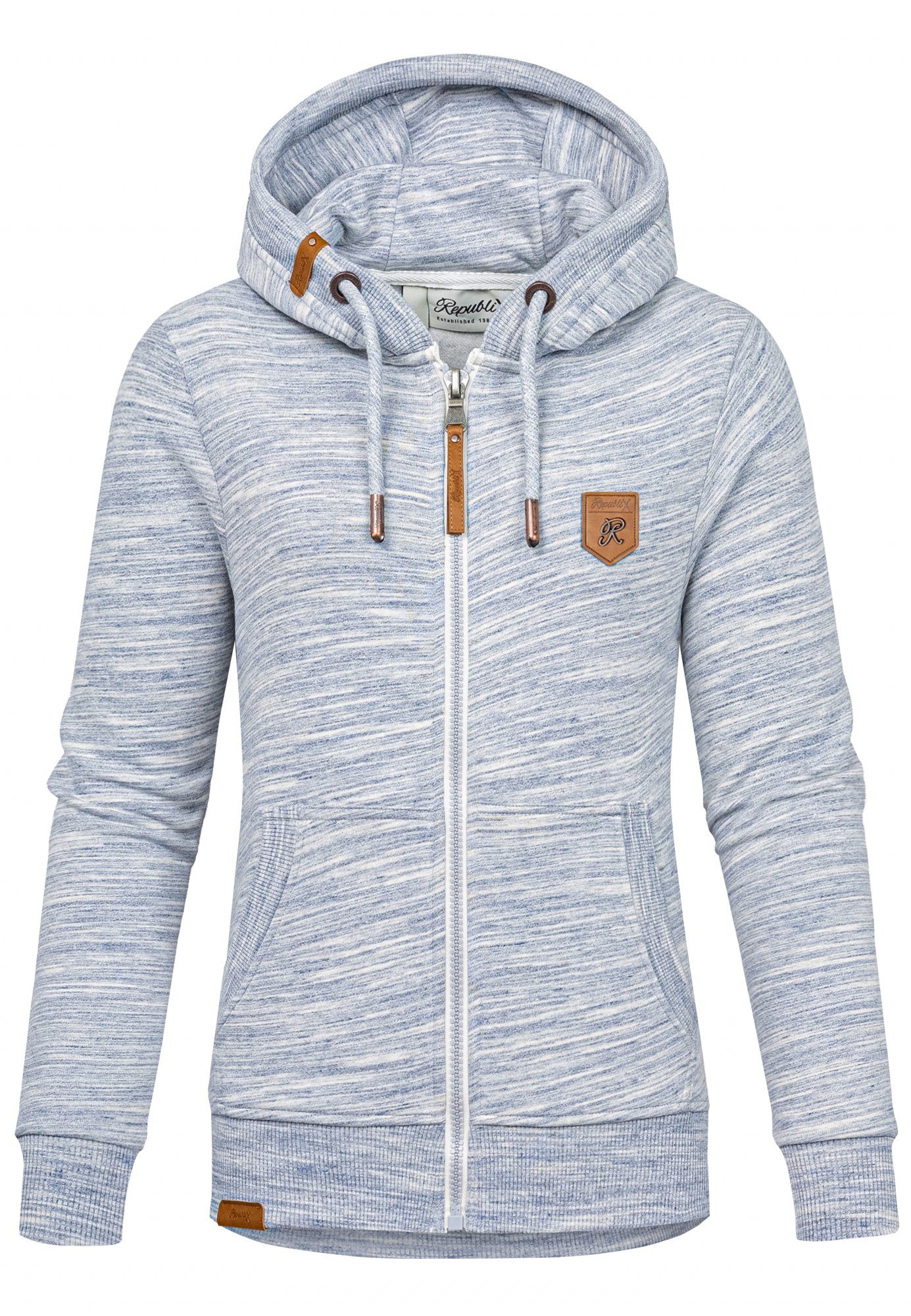 REPUBLIX Sweatjacke FREYA Damen Hoodie Sweatshirt Pullover Zipper Jacke günstig online kaufen