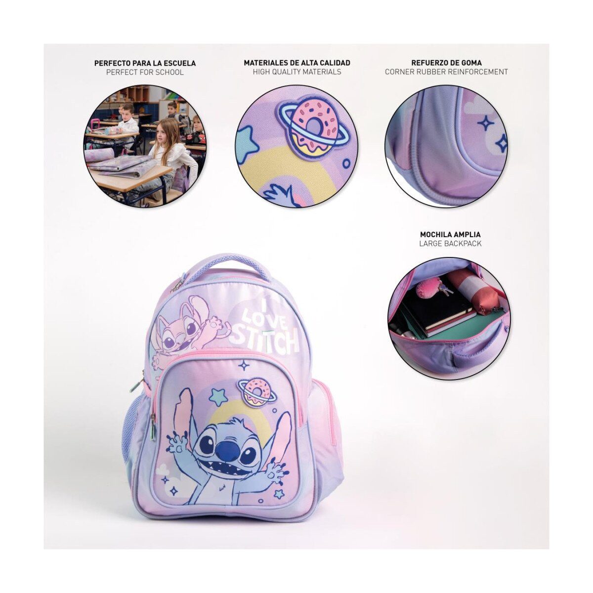 Lilo & Stitch Kinderrucksack Disney Lilo & Stitch Schultasche 42cm – mit Lilo und Stitch (1-tlg)