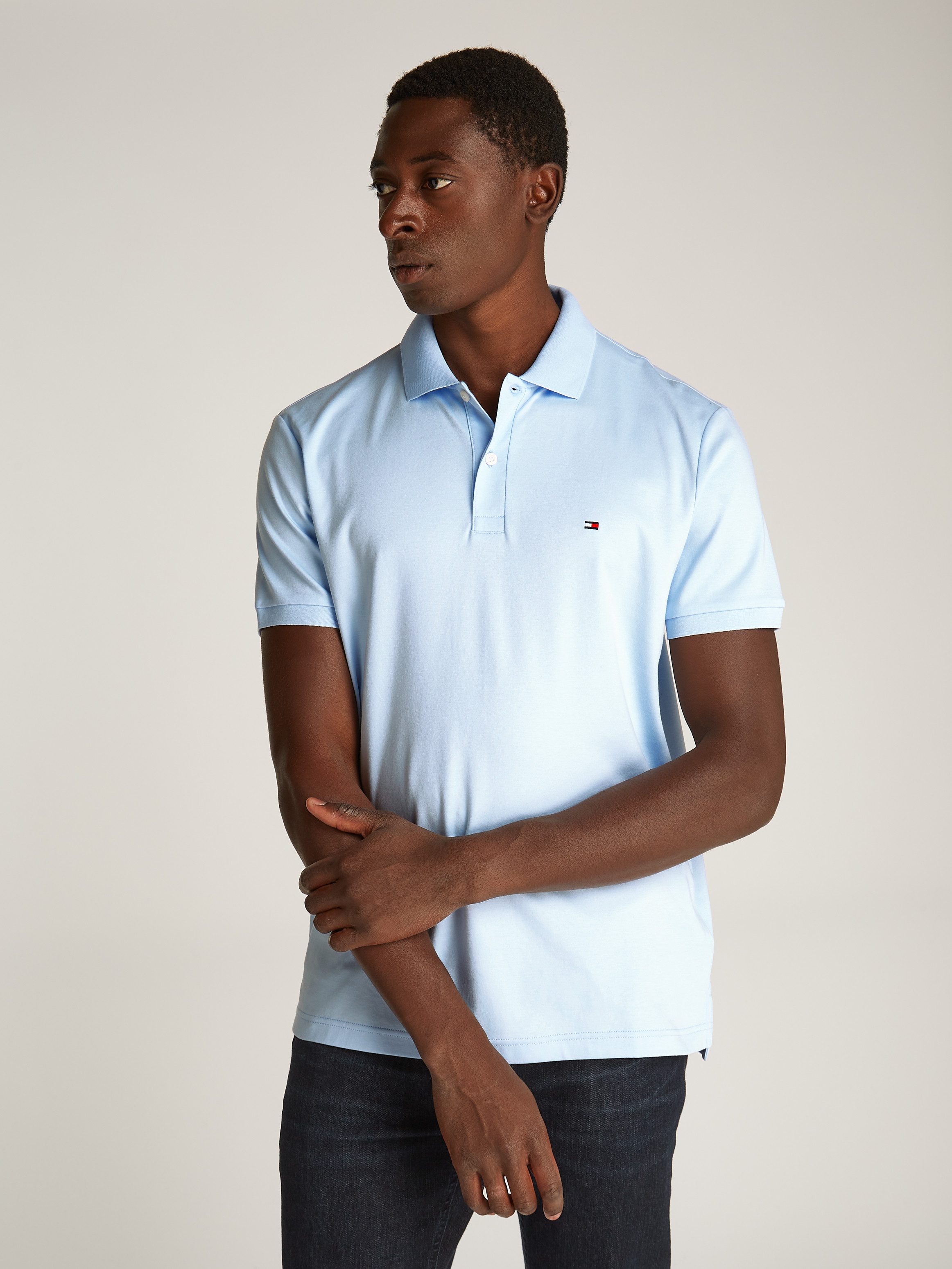 Tommy Hilfiger Poloshirt LIQUID COTTON REG SEASONAL POLO mit Logostickerei