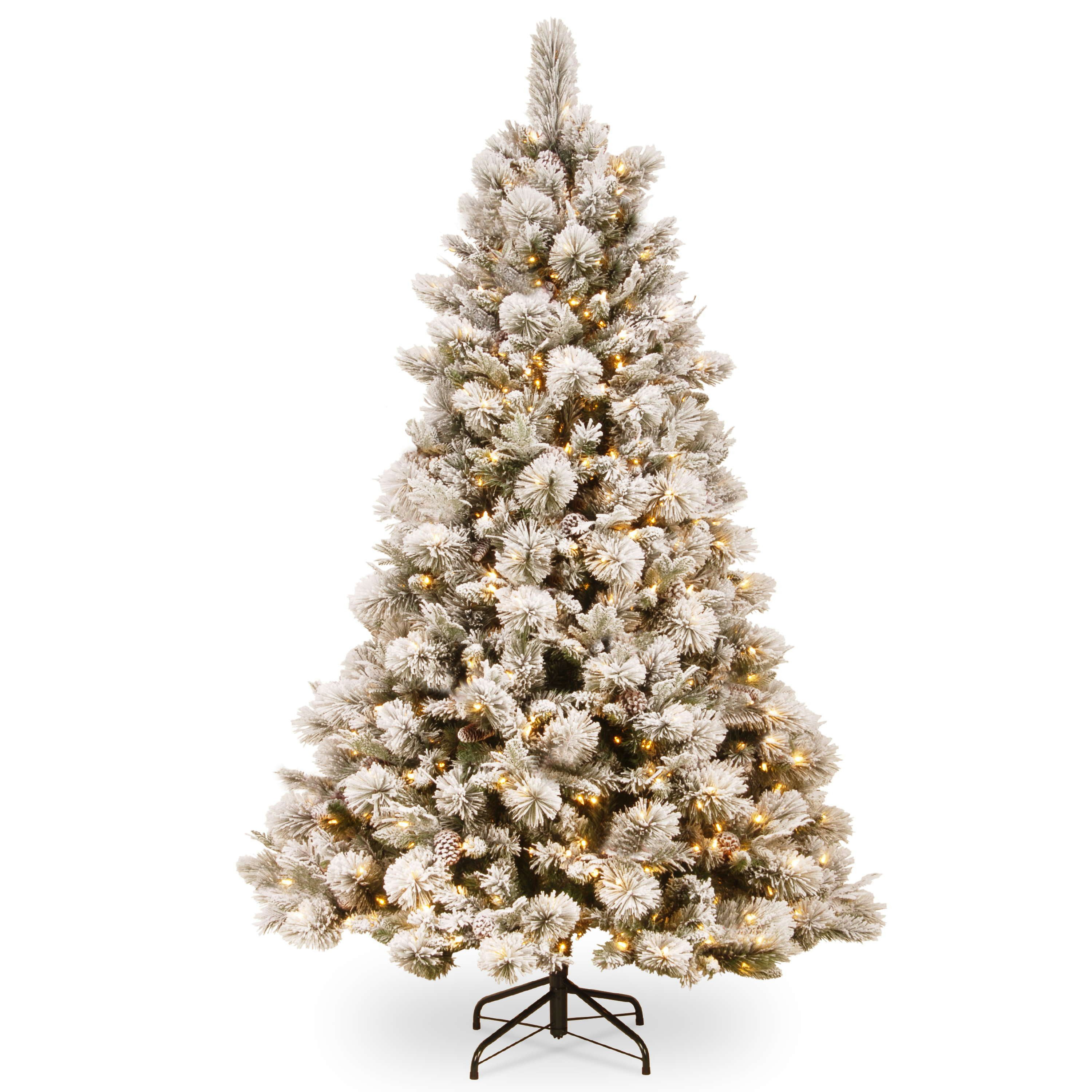 artplants Künstlicher Weihnachtsbaum Künstlicher Weihnachtsbaum MINSK SPEED, Zapfen, LEDs, 210cm, Ø140cm