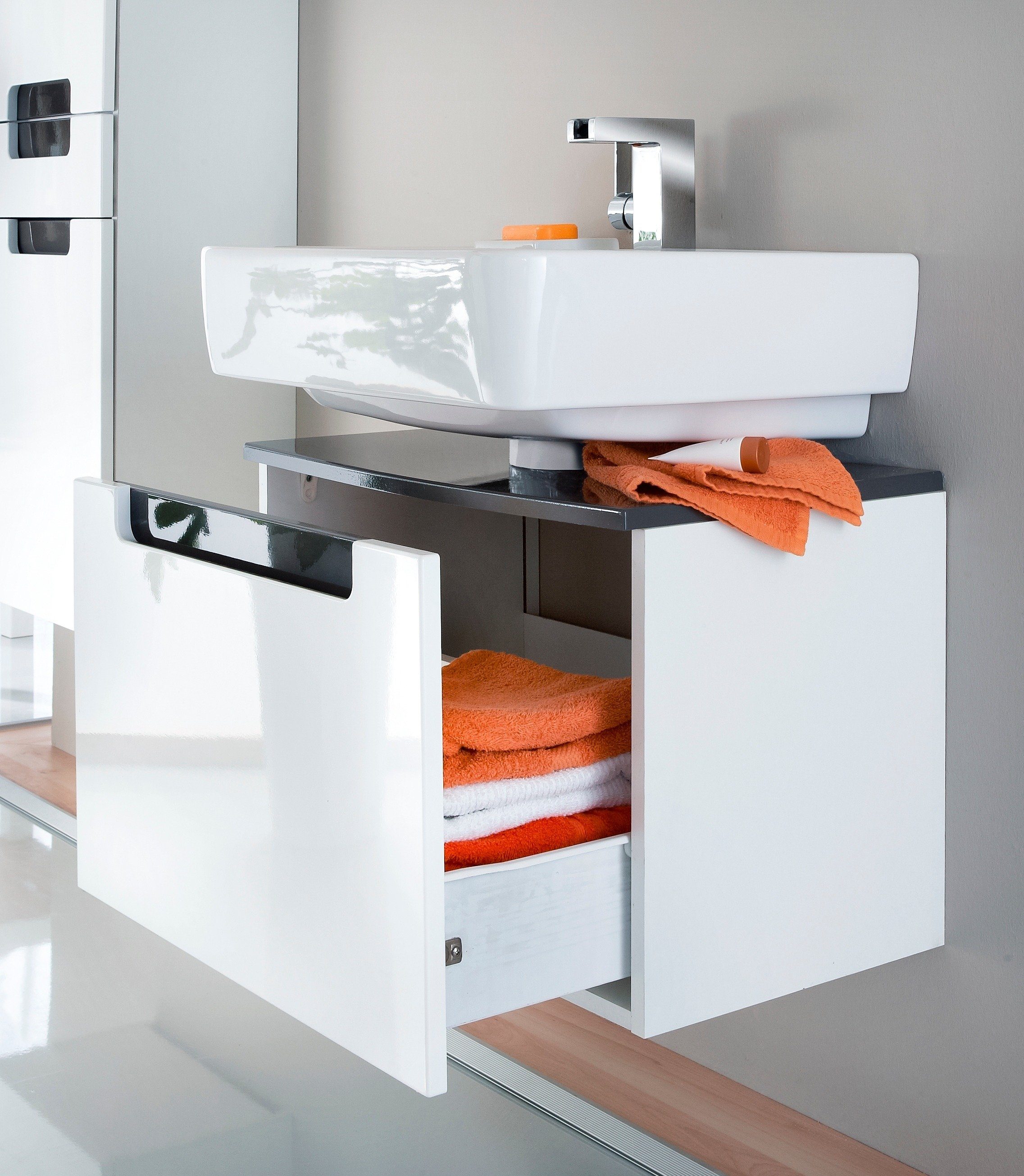 welltime Waschbeckenunterschrank Siena Badmöbel, Breite 60 cm – Bild 5 von 5