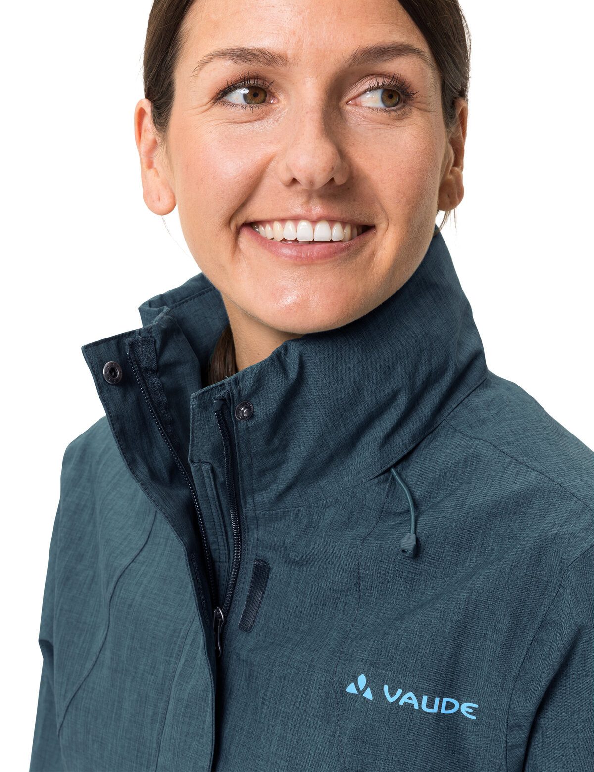 VAUDE Outdoorjacke WOMEN'S ROSEMOOR JACKET II mit Reißverschlusstaschen, mit Kordelzug an der Kapuze