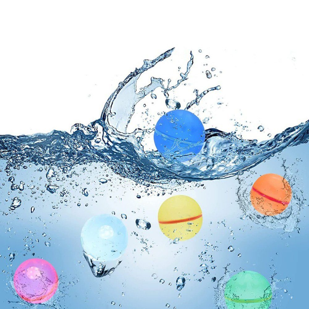 GelldG Wasserball Wiederverwendbare Water Netzbeutel mit Reusable Wasserbomben, Balloon