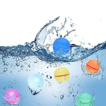 GelldG Wasserball Wiederverwendbare Wasserbomben, Reusable Water Balloon mit Netzbeutel