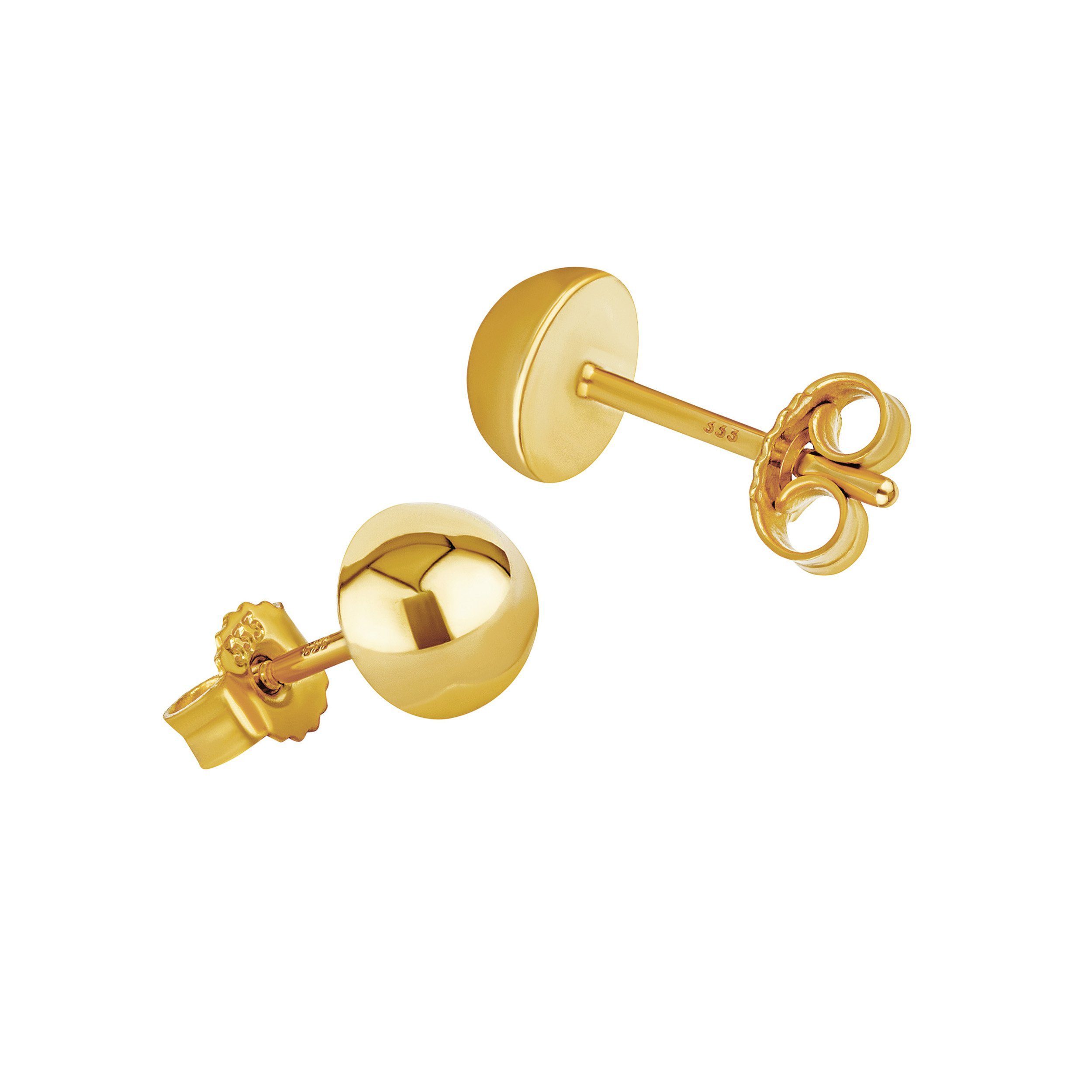 NKlaus Paar Ohrstecker Paar 6mm Ohrstecker 333 8 Karat Gelbgold Halbkugel günstig online kaufen