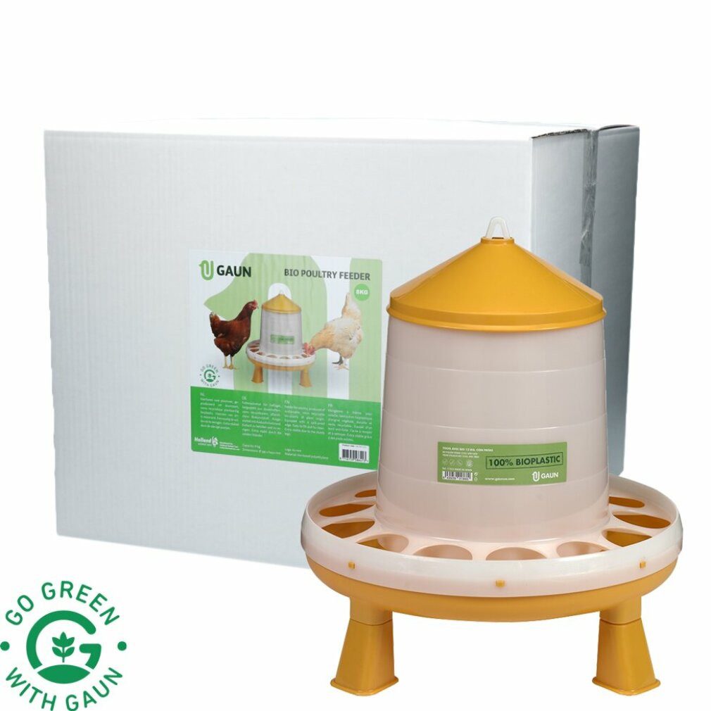 Futternapf Geflügel Futterautomat 8 kg Bio grün lemon mit Ständer