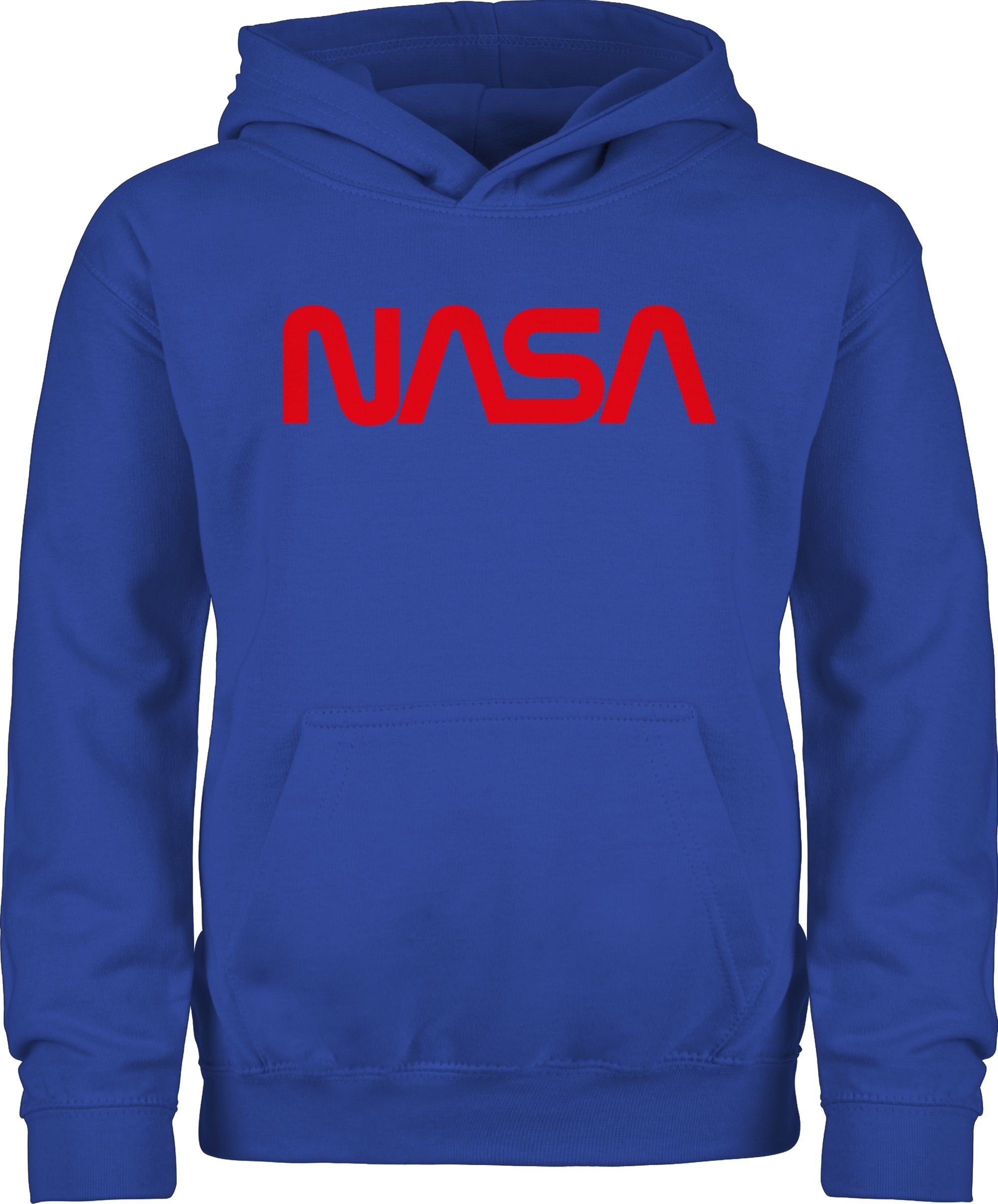 Nasa Shirtracer Royalblau Co Hoodie Kinderkleidung - Astronaut Raumfahrt 2 Weltraum und Mondlandung