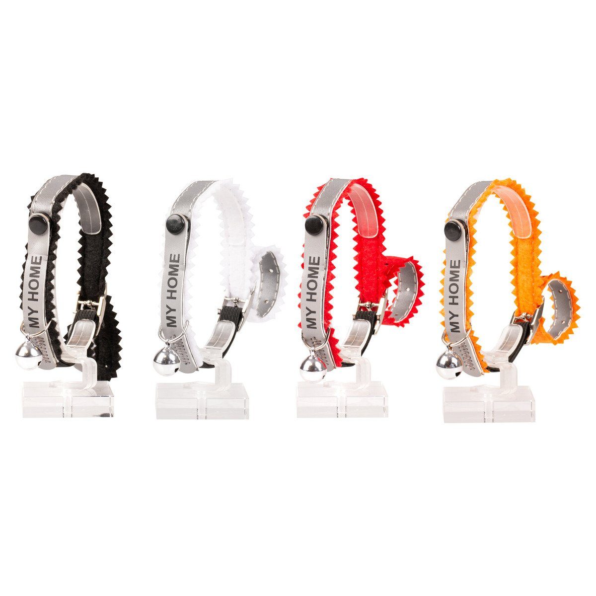 DUVO+ Katzen-Halsband Reflektierendes Katzenhalsband mit Adresse