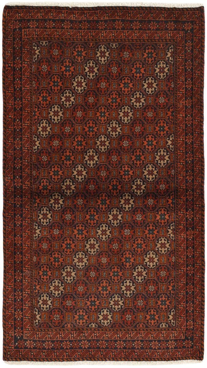 Orientteppich Belutsch 98x167 Handgeknüpfter Orientteppich / Perserteppich, Nain Trading, rechteckig, Höhe: 6 mm