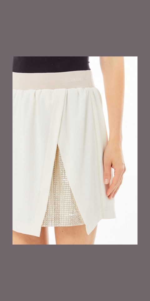 Liu Jo Minirock – Eleganter Rock mit Pailletten und Schlitz
