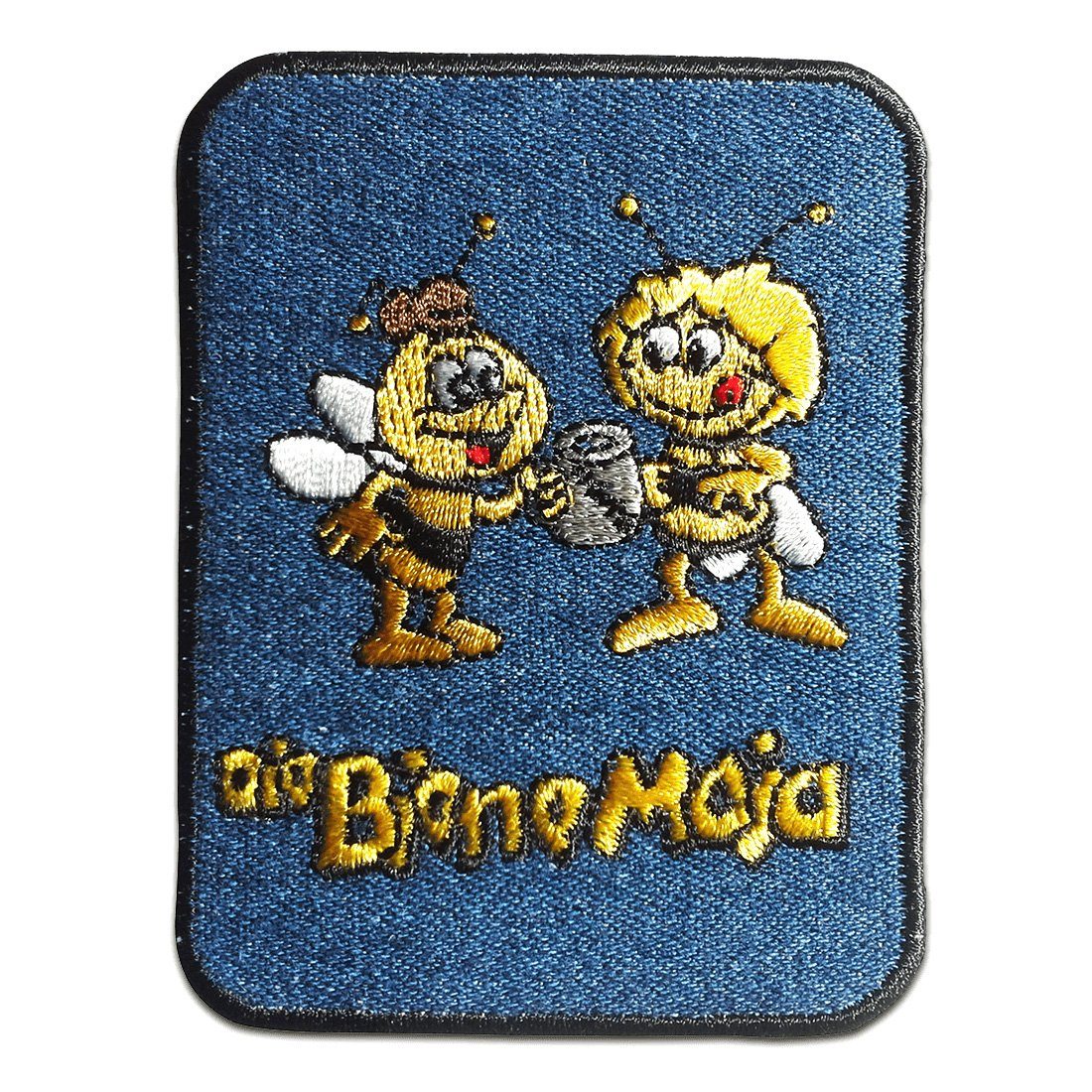 Die Biene Maja Патч Bügelbild, Aufbügler, Applikationen, Patches, Flicken, zum aufbügeln, Polyester, Willi Comic Jeansflick - Größe: 9,1 x 6,9 cm