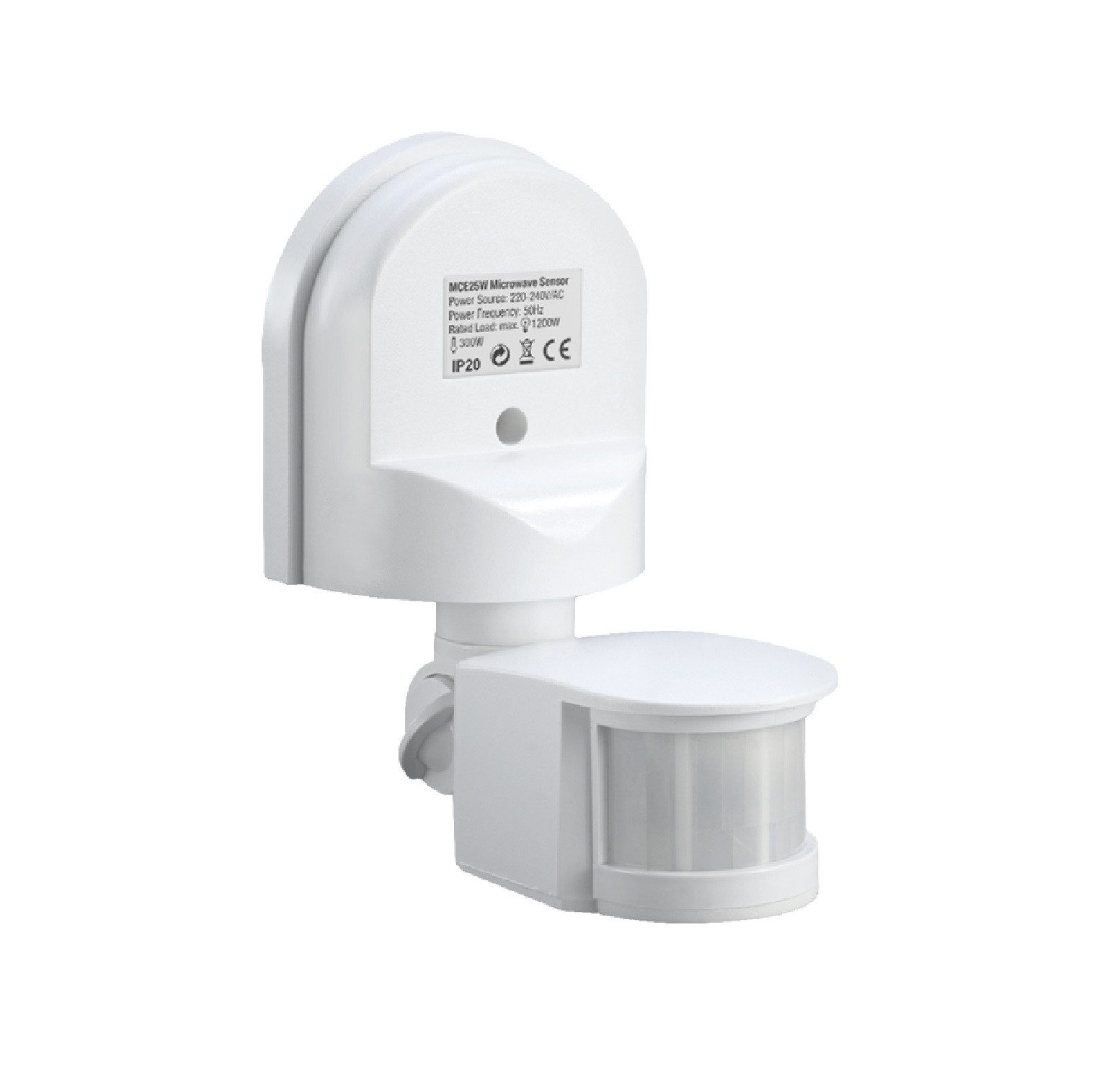 Maclean Bewegungsmelder MCE25 mit Sicherheitsleuchte PIR Sensor, (1-St), Automatisches Einschalten, für Innen- und Außenbereich