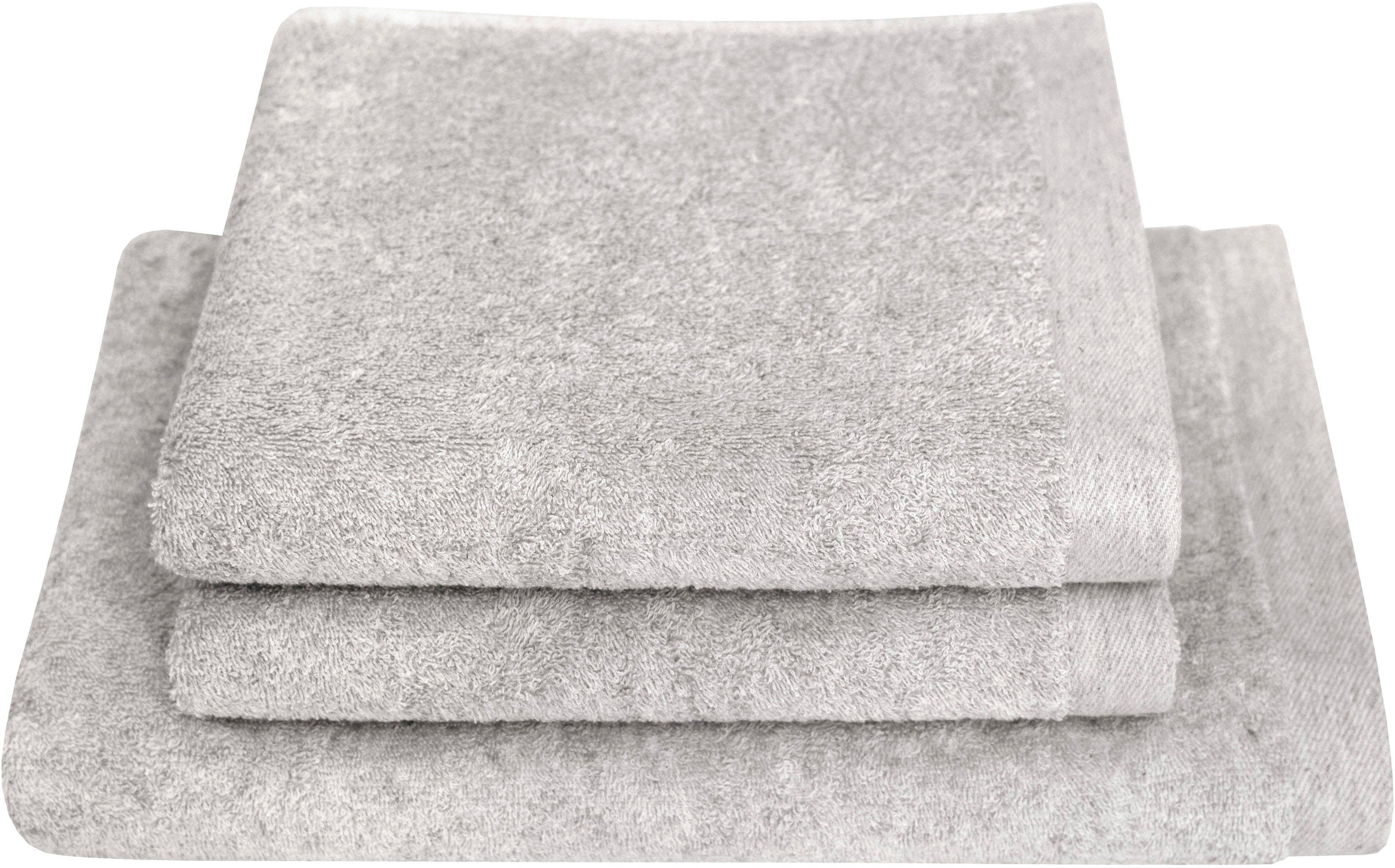 Dyckhoff Handtuch Set Deep Harmony Element, Frottier (Set, 3-St), 15% Hanf; 3er Set: 2 Handtücher (50x100cm), 1 Duschtuch (70x140cm);
