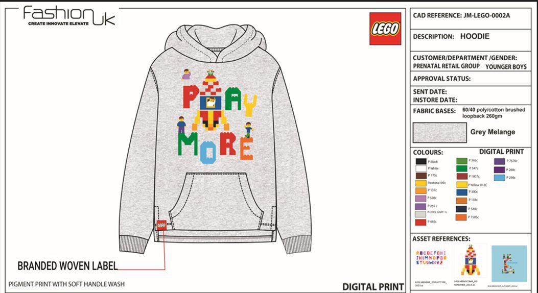 LEGO® kidswear Hoodie LEGO® Kinder Hoodie Sweatshirt Kapuze Jungen + Mädchen Lego Kinder Sweatshirt Pullover Kapuze