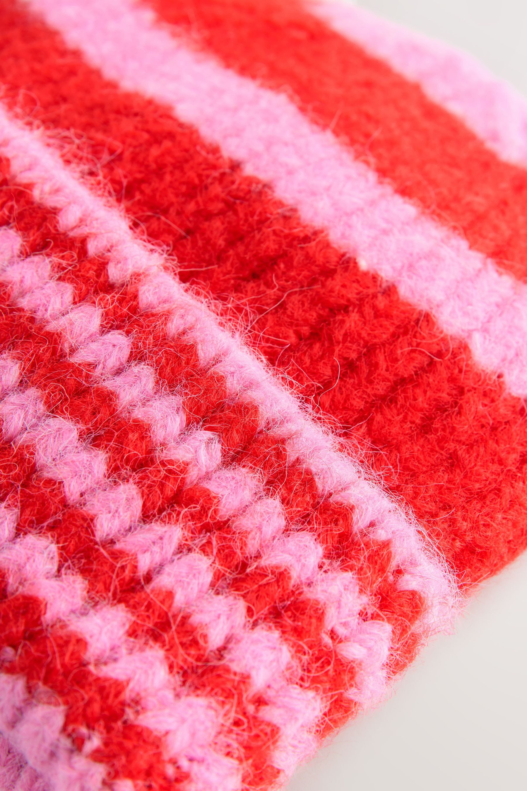 Next Beanie Gestrickte Beaniemütze mit Streifen (1-St)