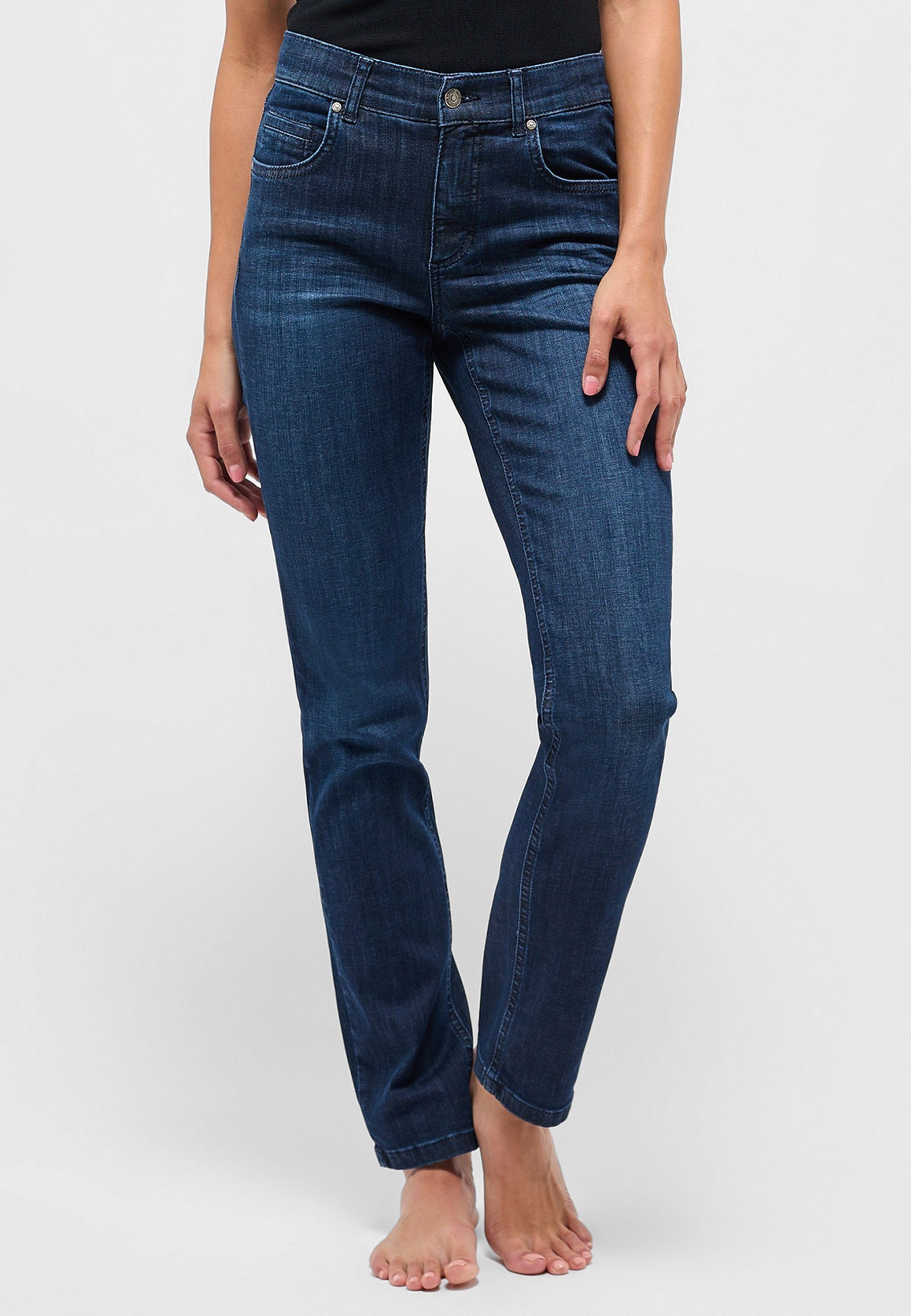ANGELS Straight-Jeans Jeans Cici mit authentischem Denim indigo
