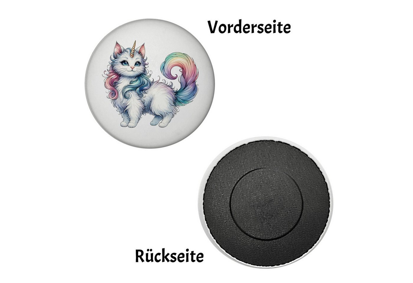 Thumbnail - speecheese Magnet Einhorn-Katze Magnet rund