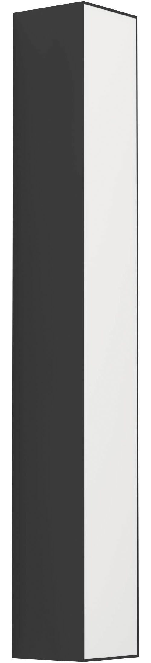 EGLO Aufbauleuchte Salitta Aufbaulampe, Außenbeleuchtung, Wandlampe, Metall, IP65, Lampe, LED fest integriert, Warmweiß, Aufbauleuchte - L38 x B5,5 x H5,5 cm - schwarz - 9W inkl.