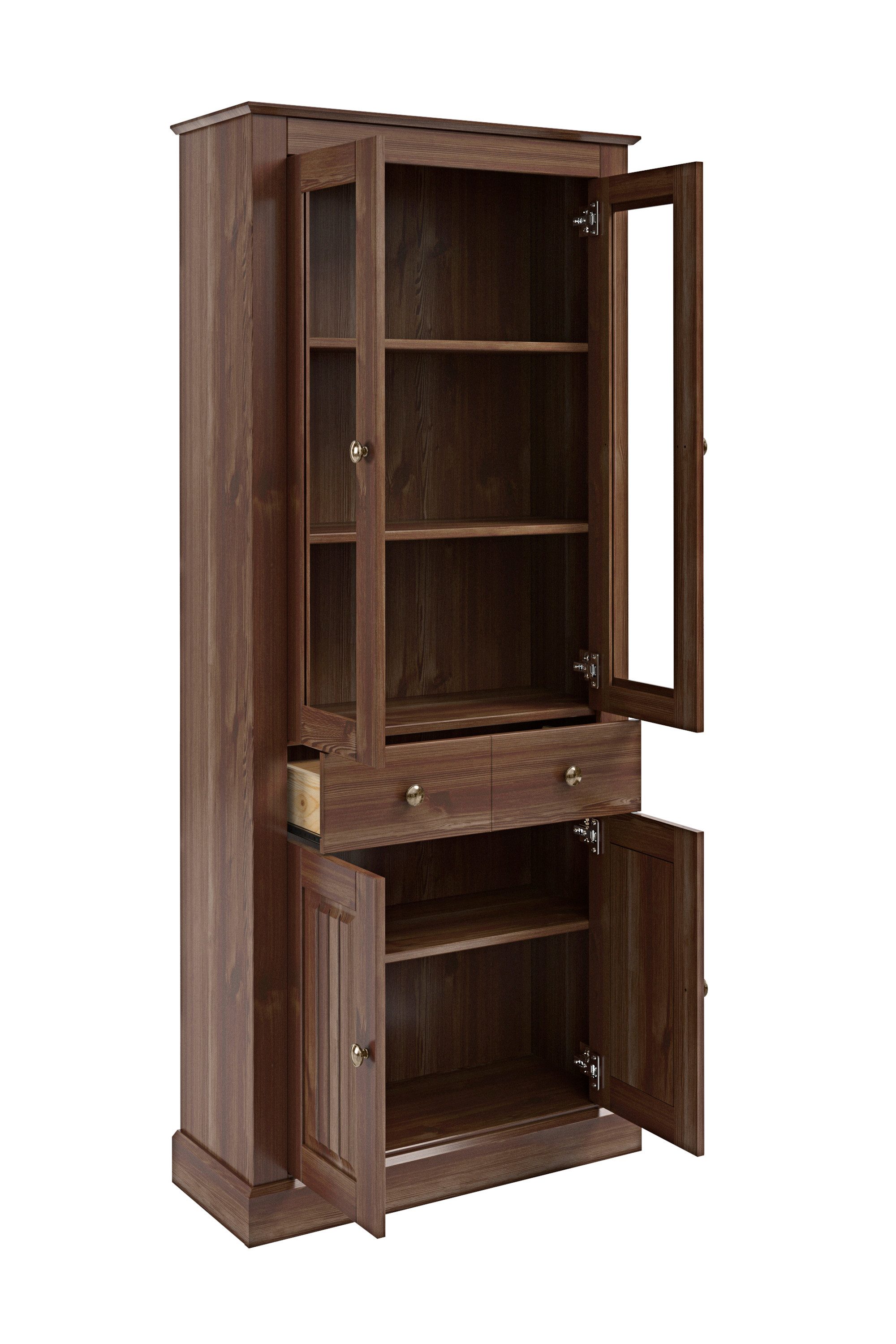 OTTO home Vitrine Liotta Mit 2 Glastüren und 1 Schublade – Bild 4 von 5