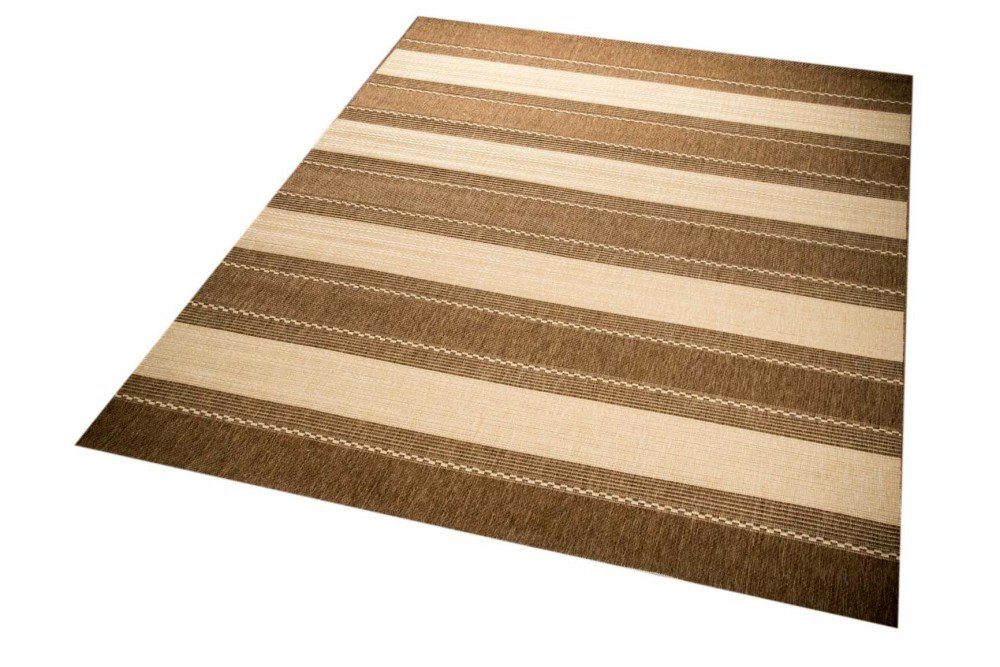 Teppich Teppich Sisal Optik Küchenläufer Carpetia, mm beige braun, rechteckig, Höhe: Streifen Küchenteppich 8