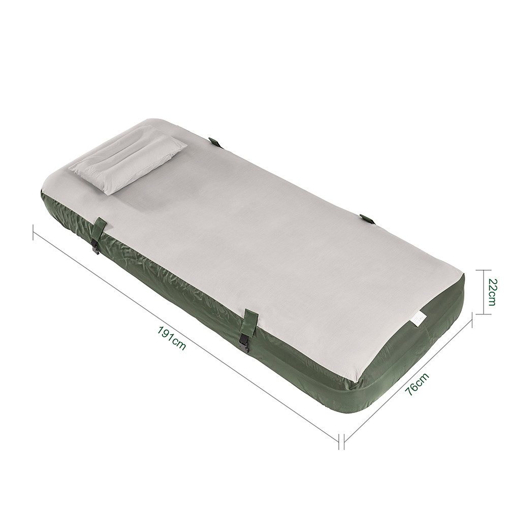 SoBuy Angelzelt OGS32-II-TP, Campingzelt mit Luftmatratze, Campingbett-Set, Personen: 1 (1er Set), Mit Faltgestell und Zubehör für komfortables Outdoor-Camping