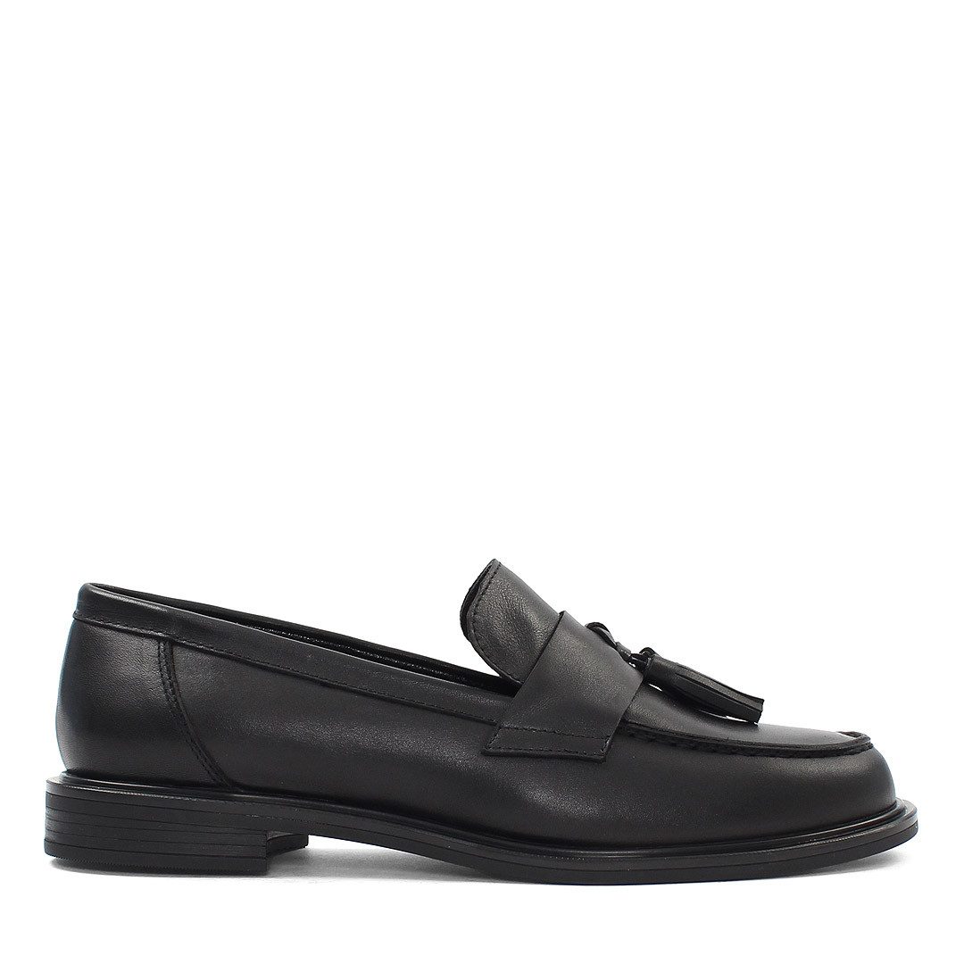 Celal Gültekin Loafer Damen Elegante Slipper aus Leder mit Quasten-Verzieru günstig online kaufen