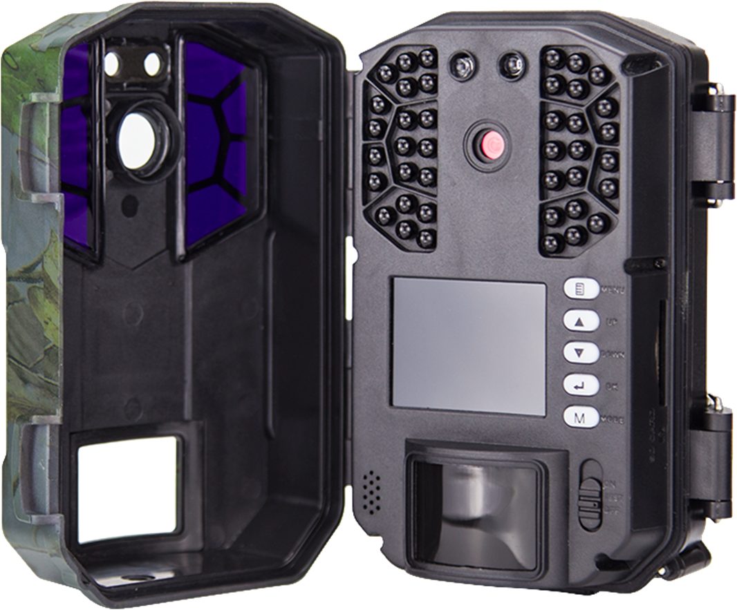 Berger & Schröter Wildkamera Bluetooth 30 MP, 4K Video (Revier, Wildbeobachtung, Jagd, Außenbereich, Sicherheitsüberwachung, Wald, Kirrung, mit App-Steuerung und beleuchteten Menütasten)