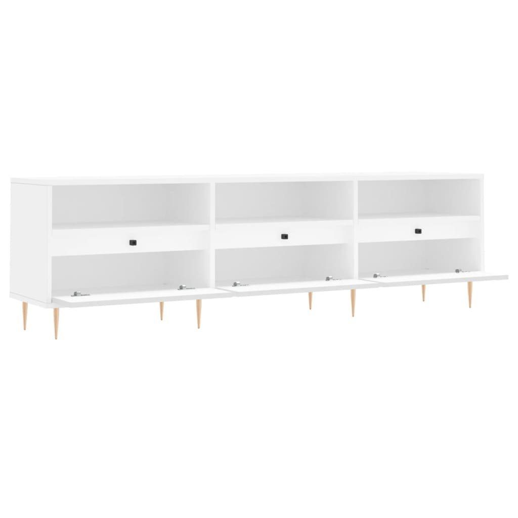 (1-St) Holzwerkstoff 150x30x44,5 TV-Schrank TV-Schrank cm vidaXL Weiß