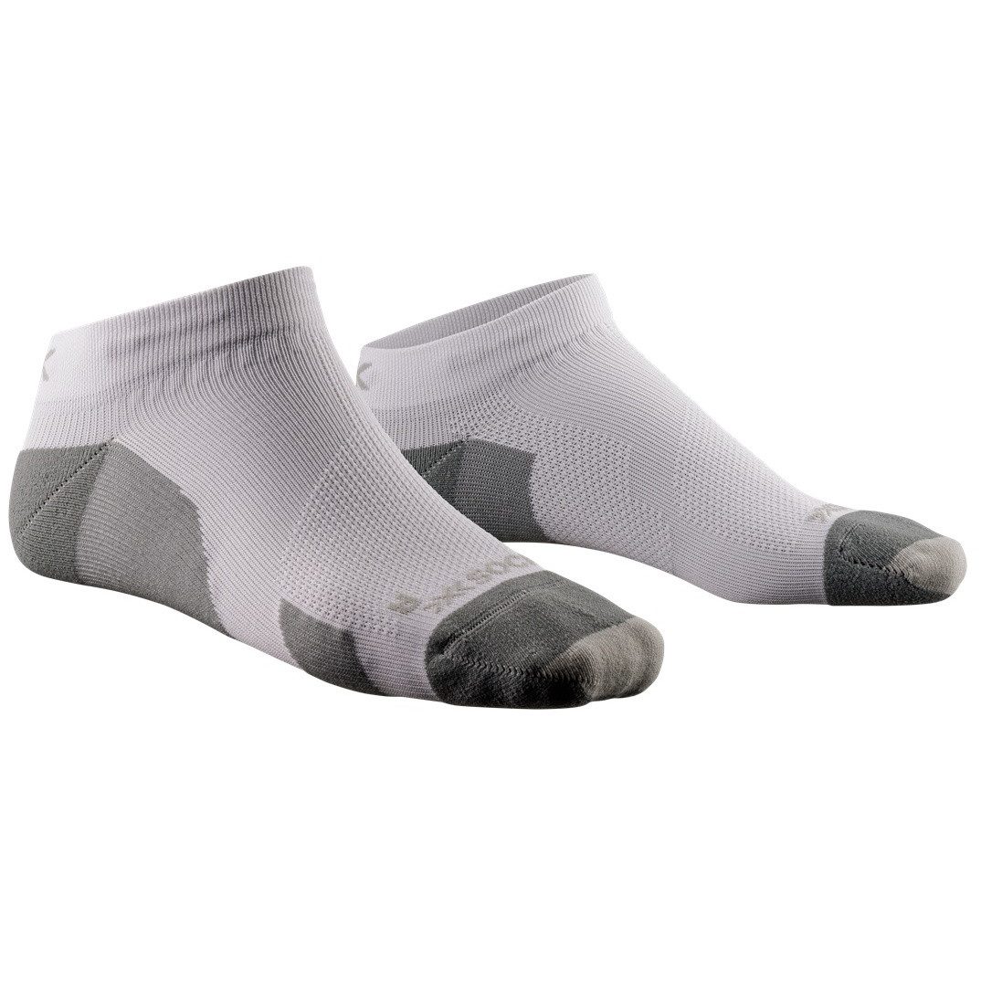 Laufsocken Run Discover Low Cut weiss/grau Herren - 1 Paar