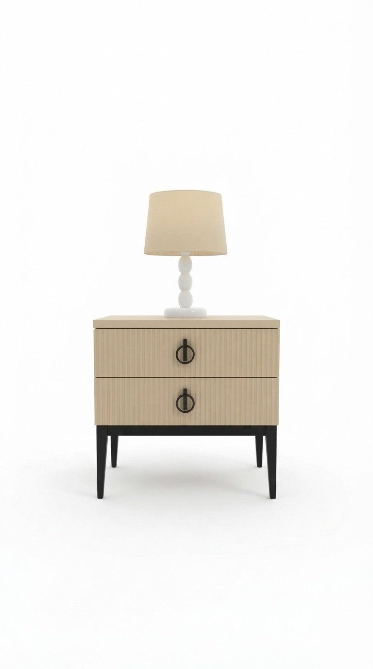 JVmoebel Nachttisch Elegante Beistelltische in Hochglanz mit stilvollem Design (2x Nachttische), Made in Europa
