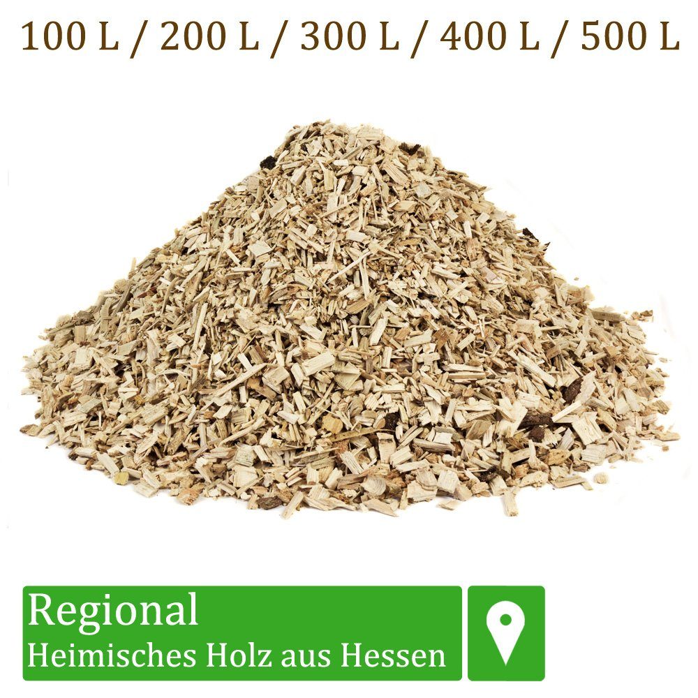 Flameup Holzhäcksel Hackschnitzel für Ofen Rindenmulch für Garten Holz Pflanzen 100-500 L, 100 l – Bild 5 von 5