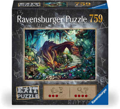 Ravensburger Puzzle EXIT, Puzzle, In der Drachenhöhle, 759 Puzzleteile, Made in Germany; FSC® - schützt Wald - weltweit