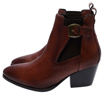 Buffalo MADITA Braun Stiefelette Damen Lederstiefelette