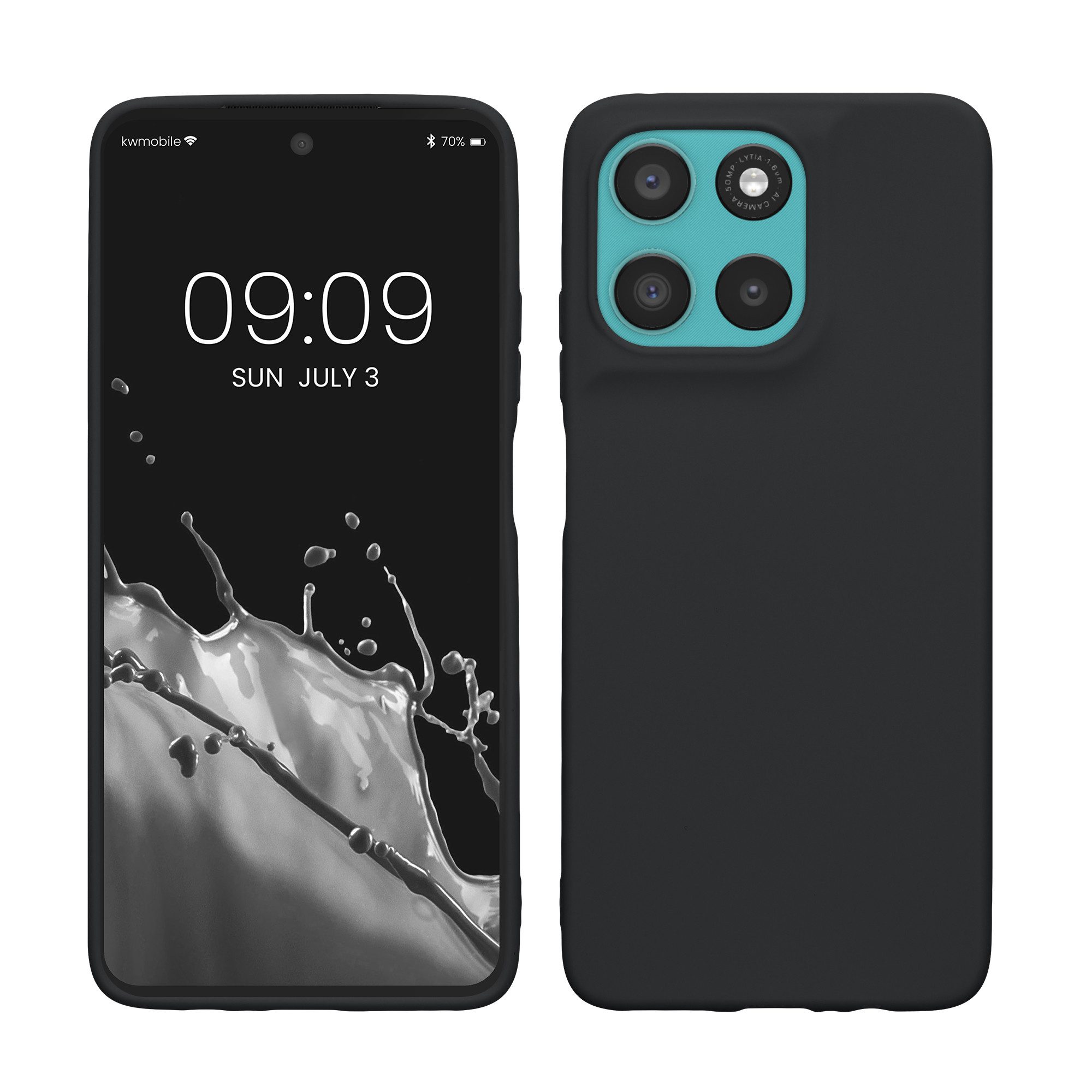 kwmobile Smartphone-Hülle Hülle für Motorola Moto G57 Power / Moto G67 Power, Hülle Silikon - Soft Handyhülle - Handy Case Cover