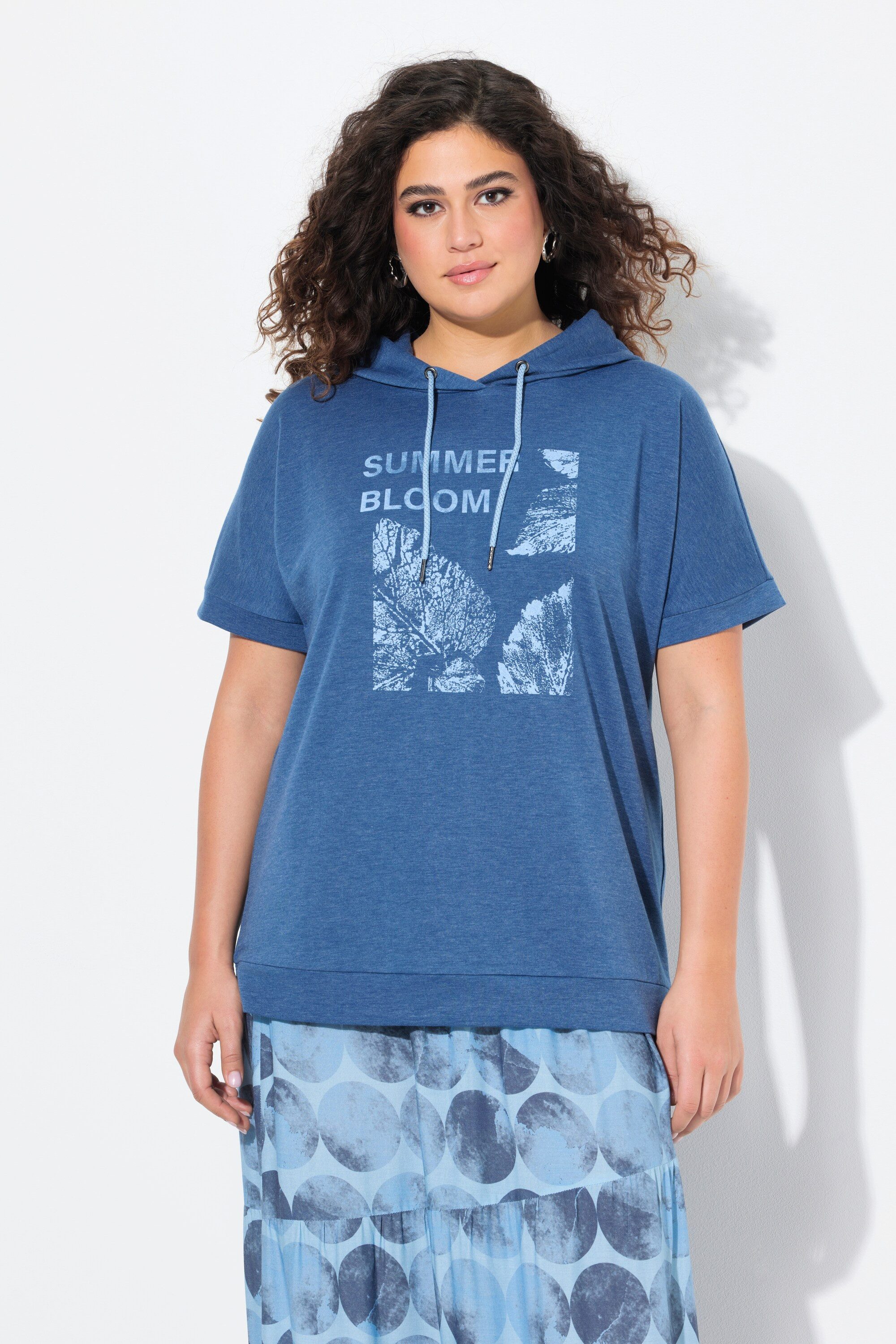Ulla Popken Sweatshirt Hoodie Sommermotiv Oversized günstig online kaufen
