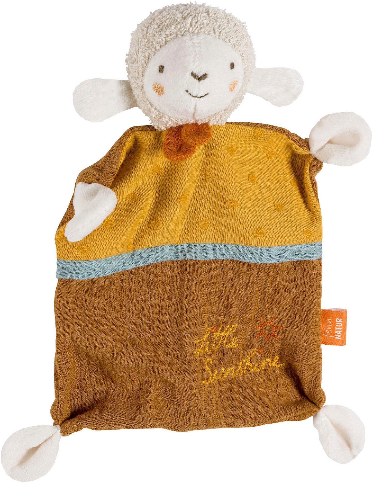 Schmusetuch fehnNATUR, Schaf "Sunshine"