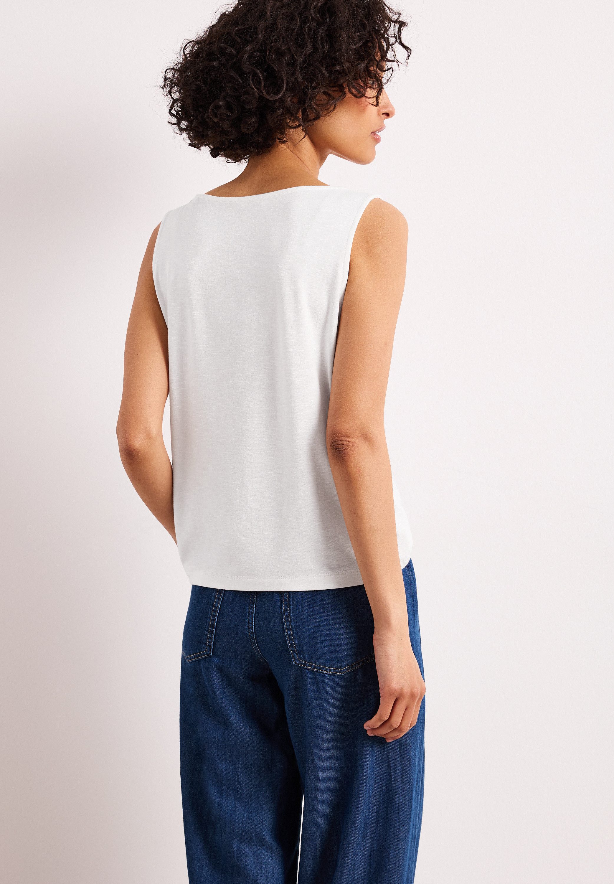 STREET ONE Shirttop mit Flammgarn