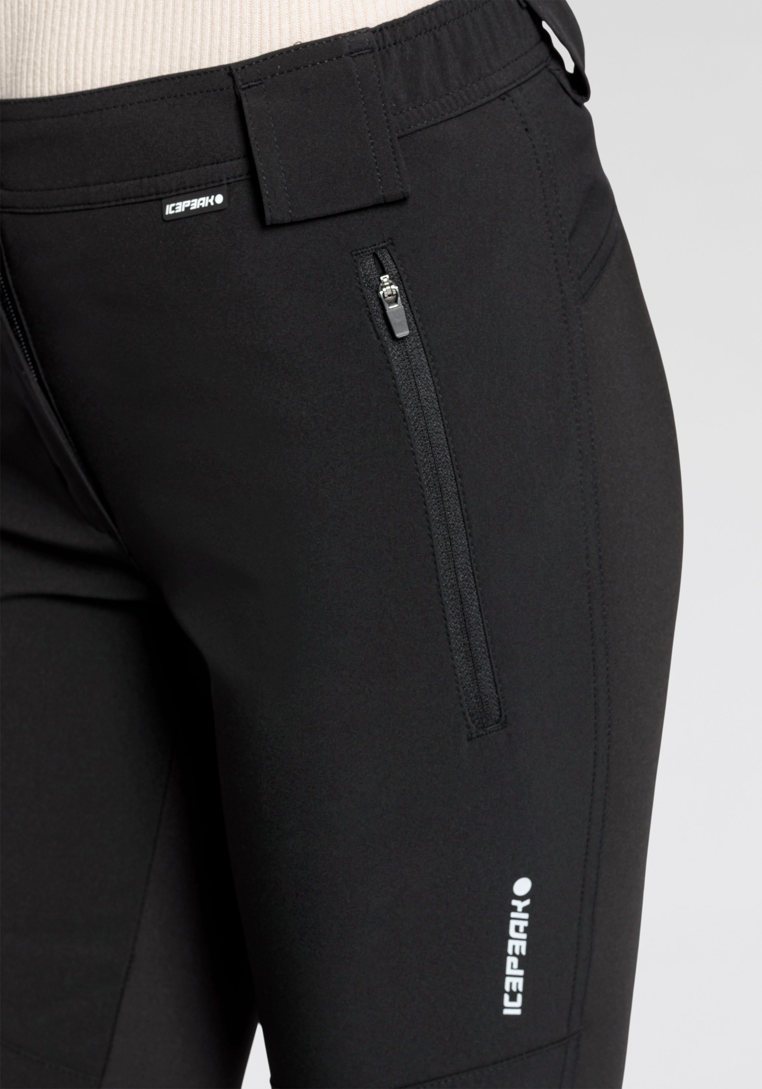 schwarz Icepeak DORAL Softshellhose