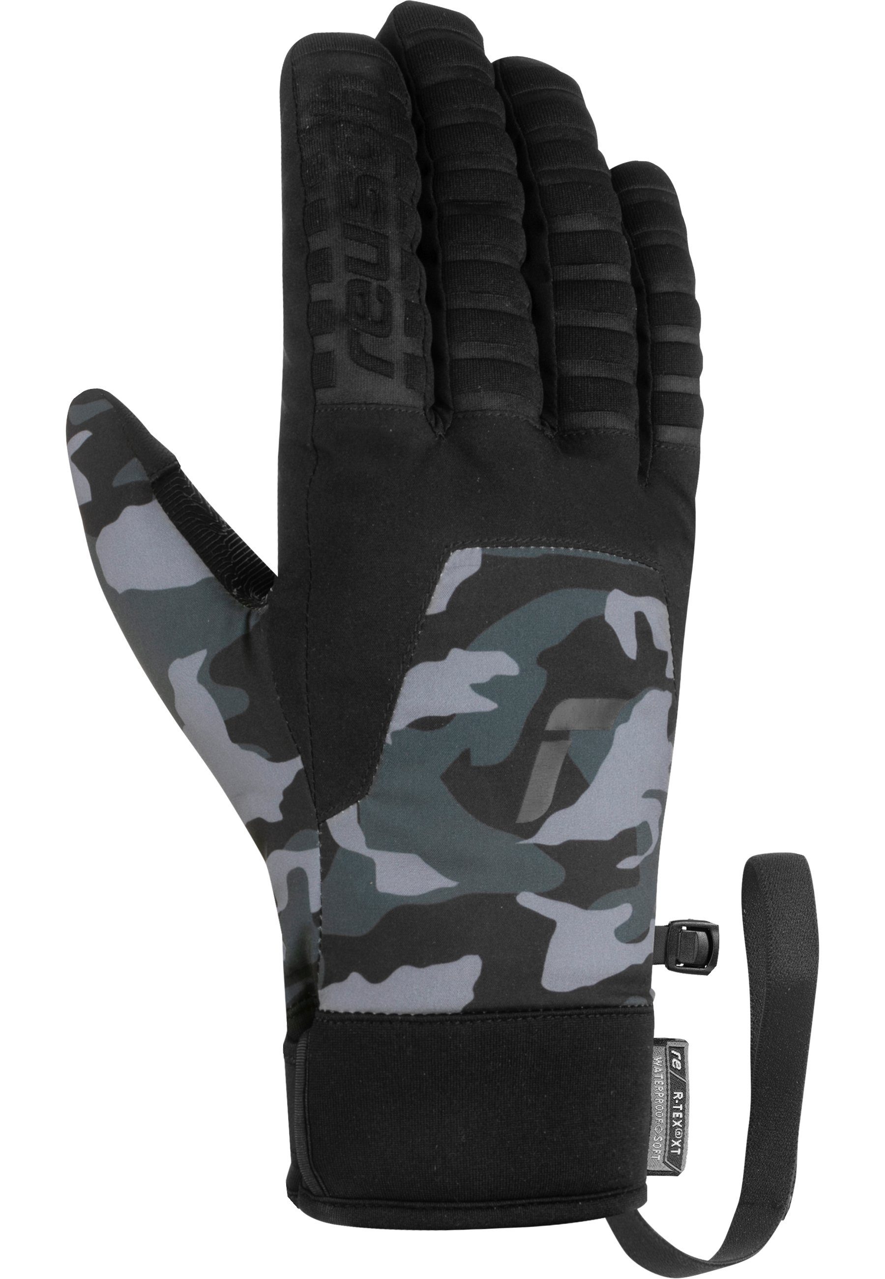 und atmungsaktiv Raptor warm, wasserdicht schwarz-meliert TOUCH-TEC Reusch XT Skihandschuhe R-TEX