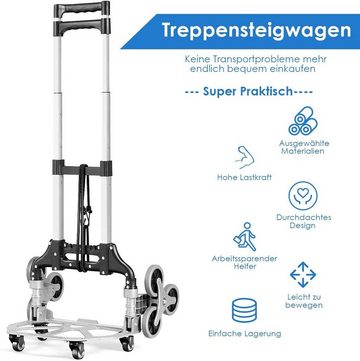 COSTWAY Werkstattwagen Sackkarre, faltbar, tragbar, mit Gurt, belastbar bis 80 kg