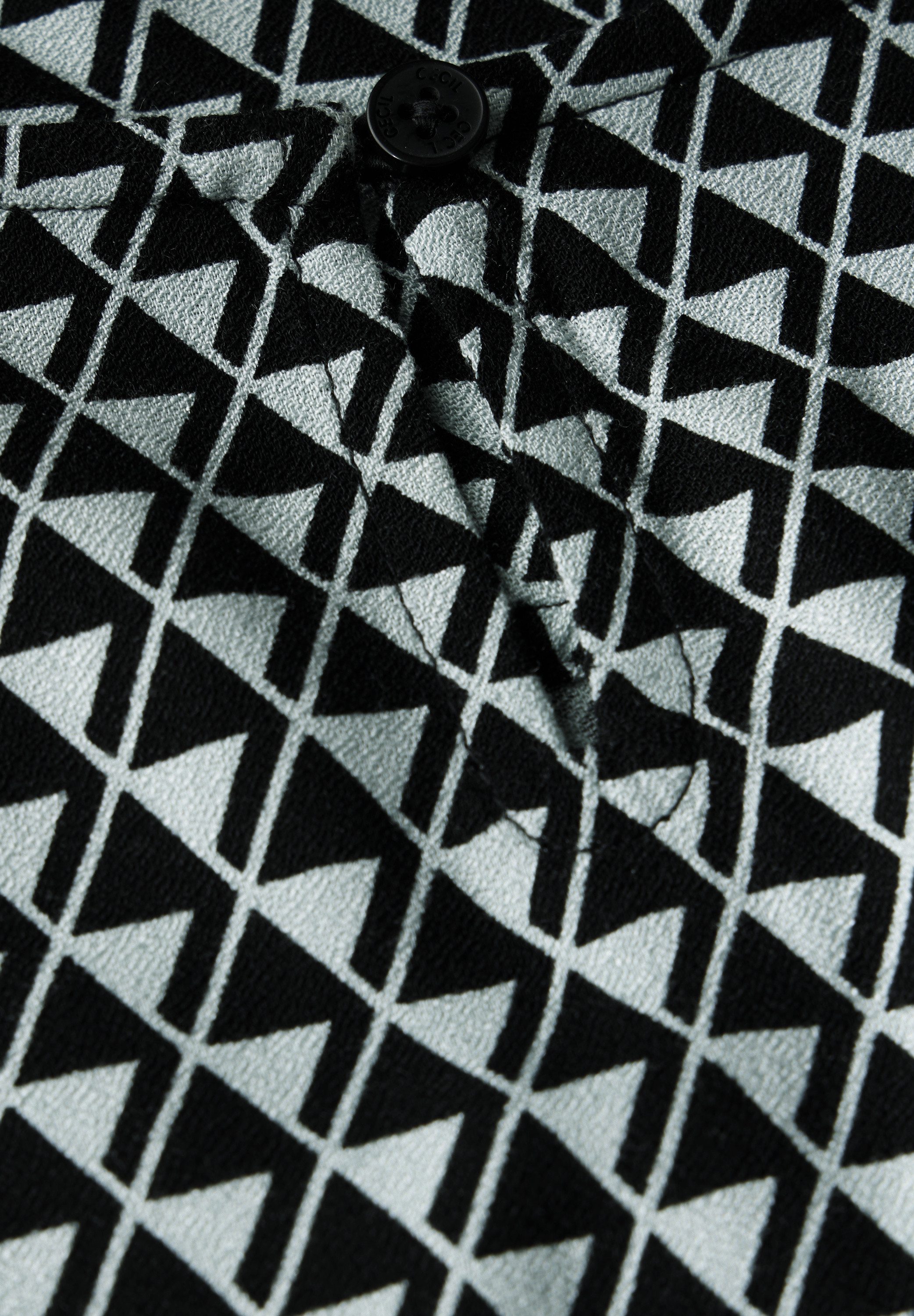 CECIL Langarmbluse mit Elastikbund