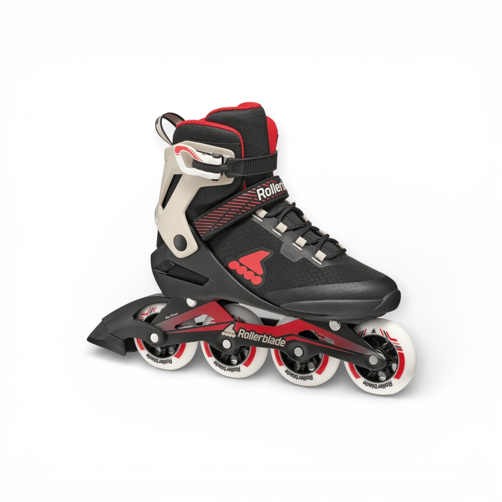 ROLLERBLADE Inlineskates Macroblade 84 (Rollen: 84mm/84A, Kugellager: SG7) schwarz/sand/rot