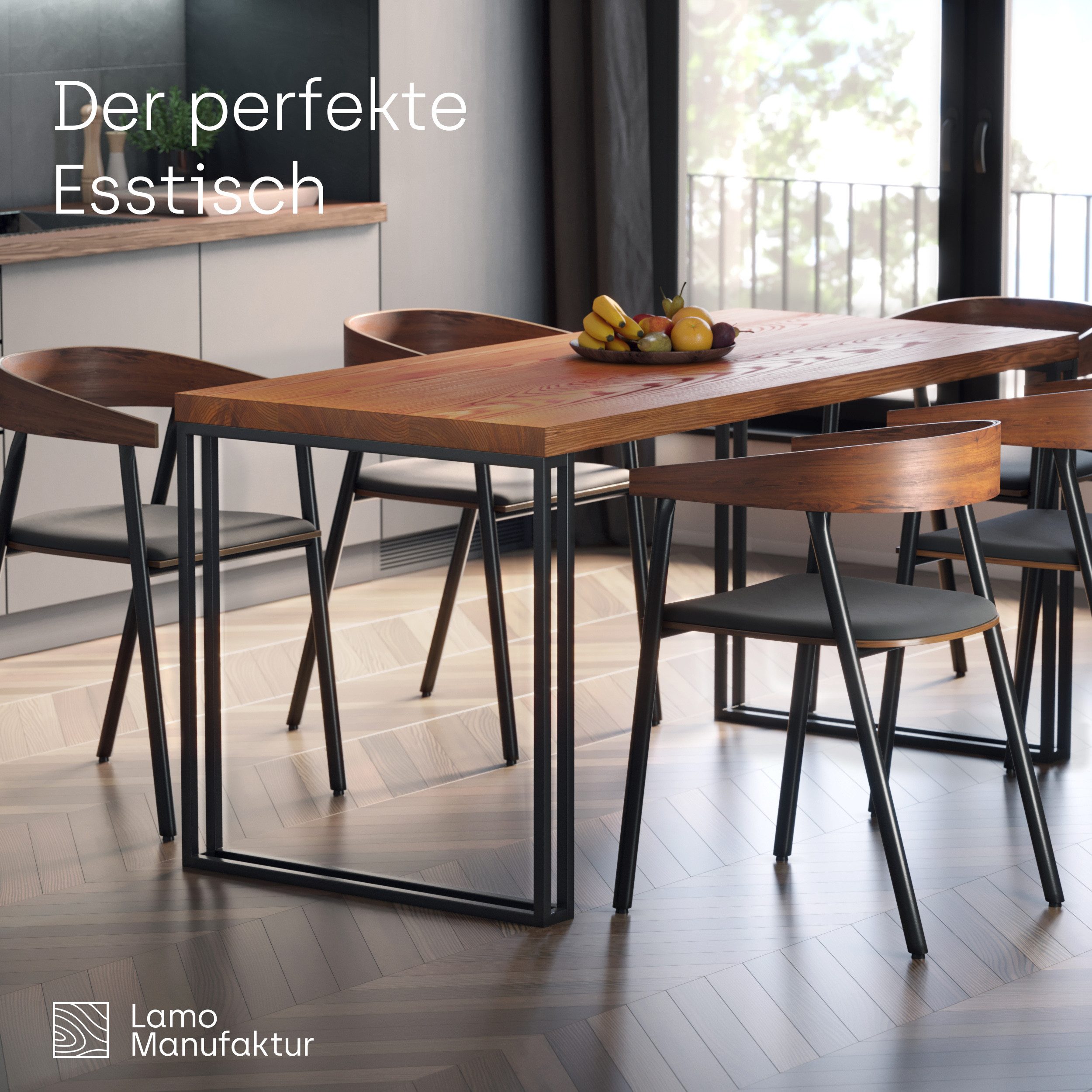 LAMO Manufaktur Esstisch Frame Küchentisch Tischplatte günstig online kaufen