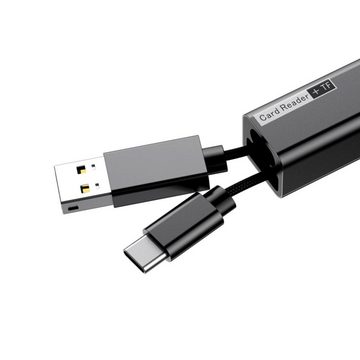 Baseus USB-Kartenlesekabel Typ C Adapter Micro SD Flash Karte extern Laufwerk Smartphone-Kabel