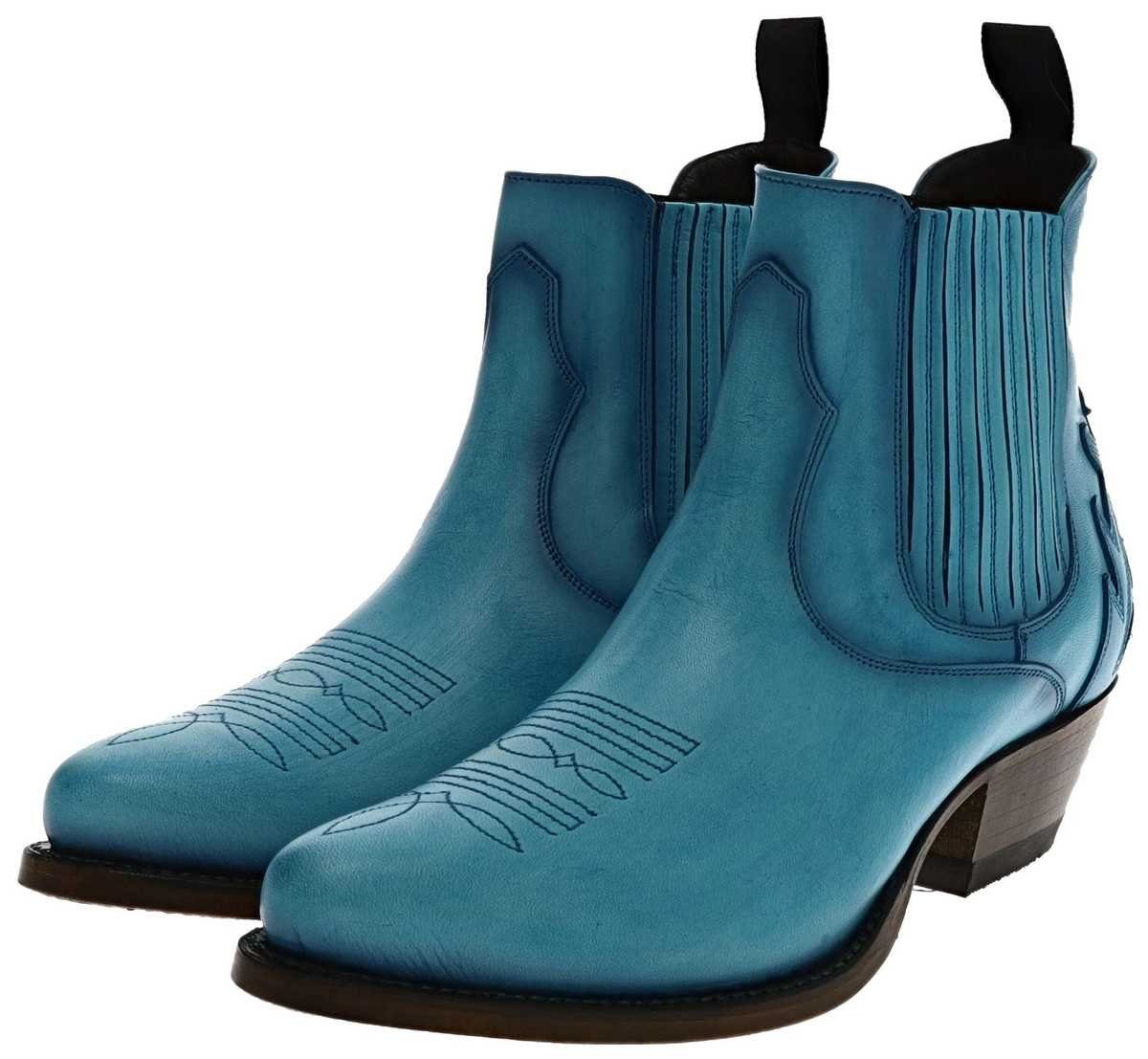 Mayura Boots 2487 Marilyn Damen Westernstiefelette Türkis Westernstiefelette