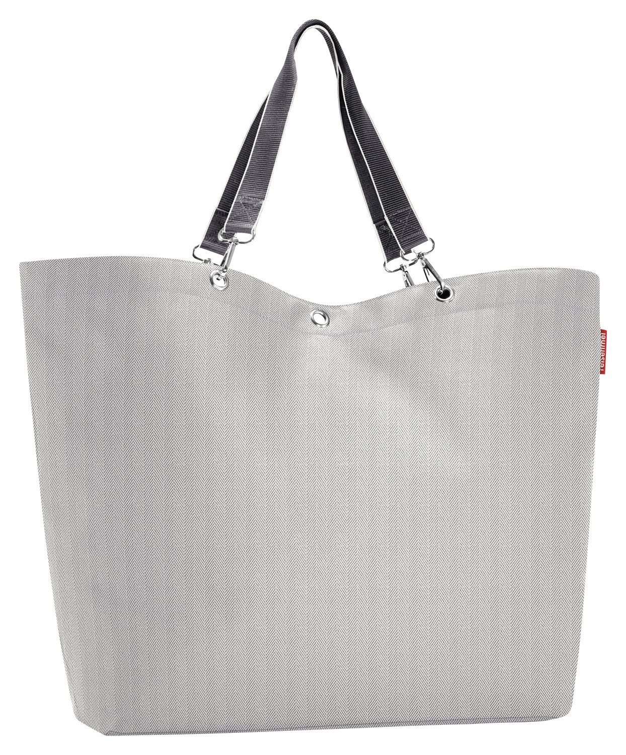 Tragetasche SHOPPER XL, Grau, Schwarz, Polyester