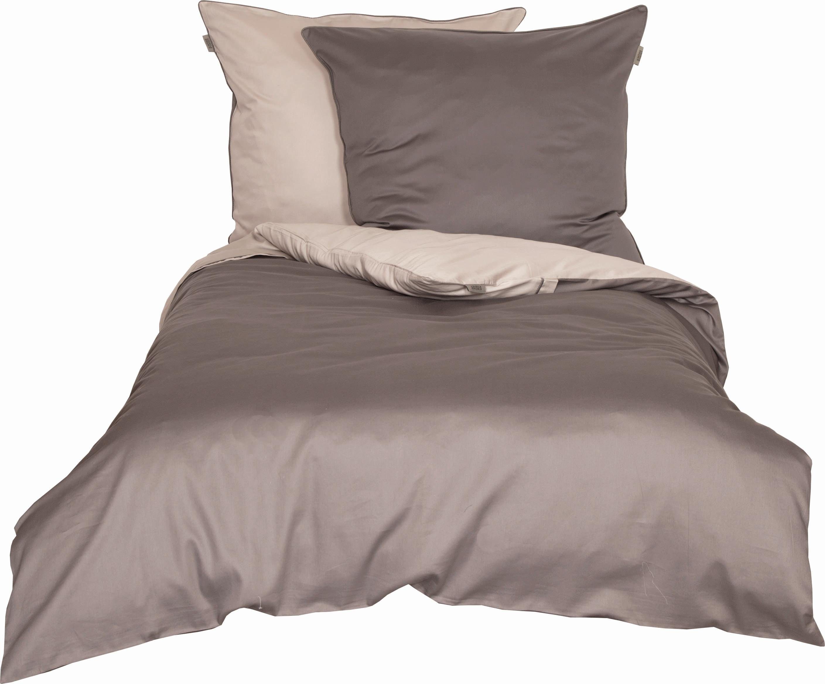 SCHÖNER WOHNEN-Kollektion Wendebettwäsche Pure in Gr. 135x200 oder 155x220 cm, Satin, 2 teilig, Bettwäsche aus Baumwolle, elegante Bettwäsche in Satin-Qualität