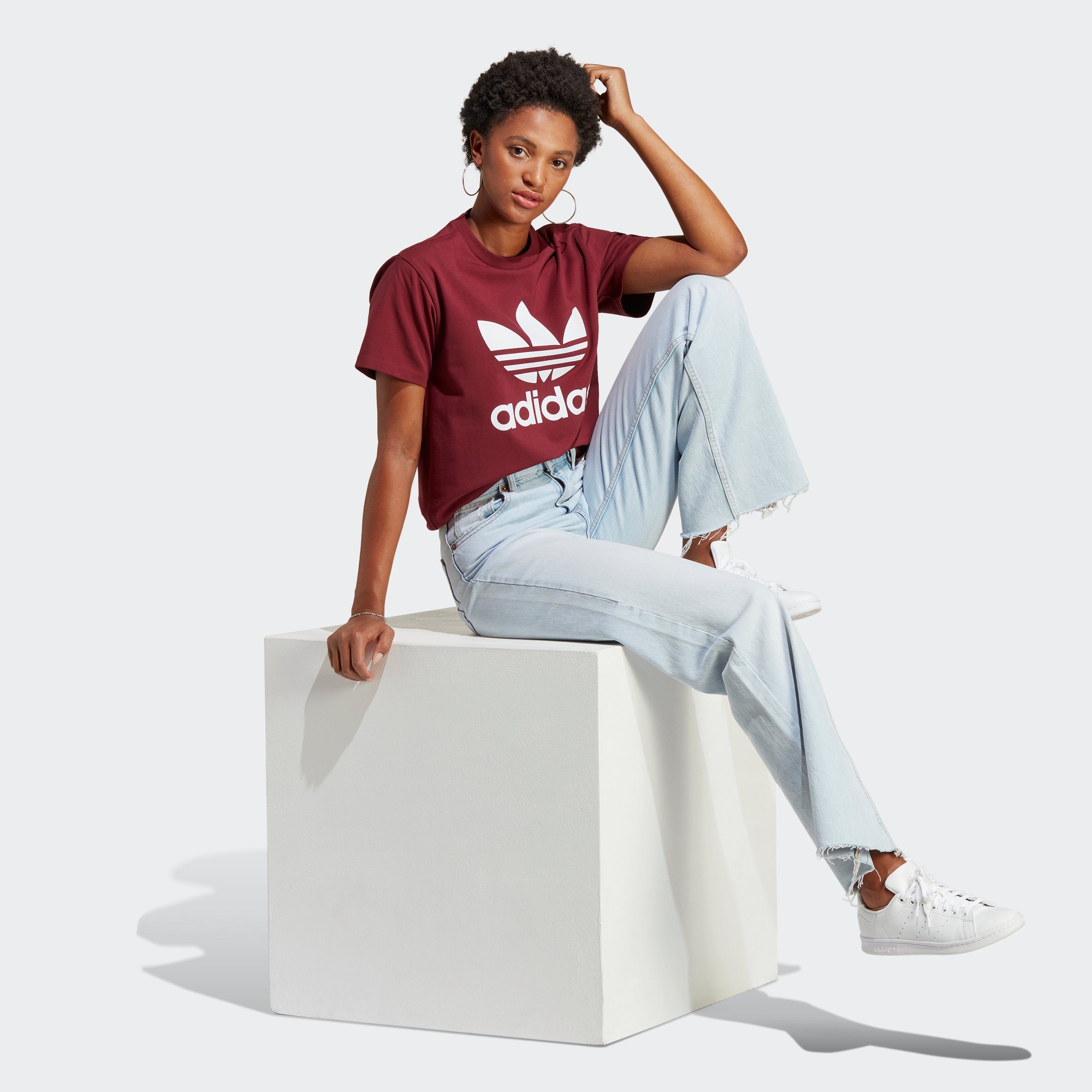 adidas Originals TREFOIL CLASSICS Shadow Red ADICOLOR T-Shirt