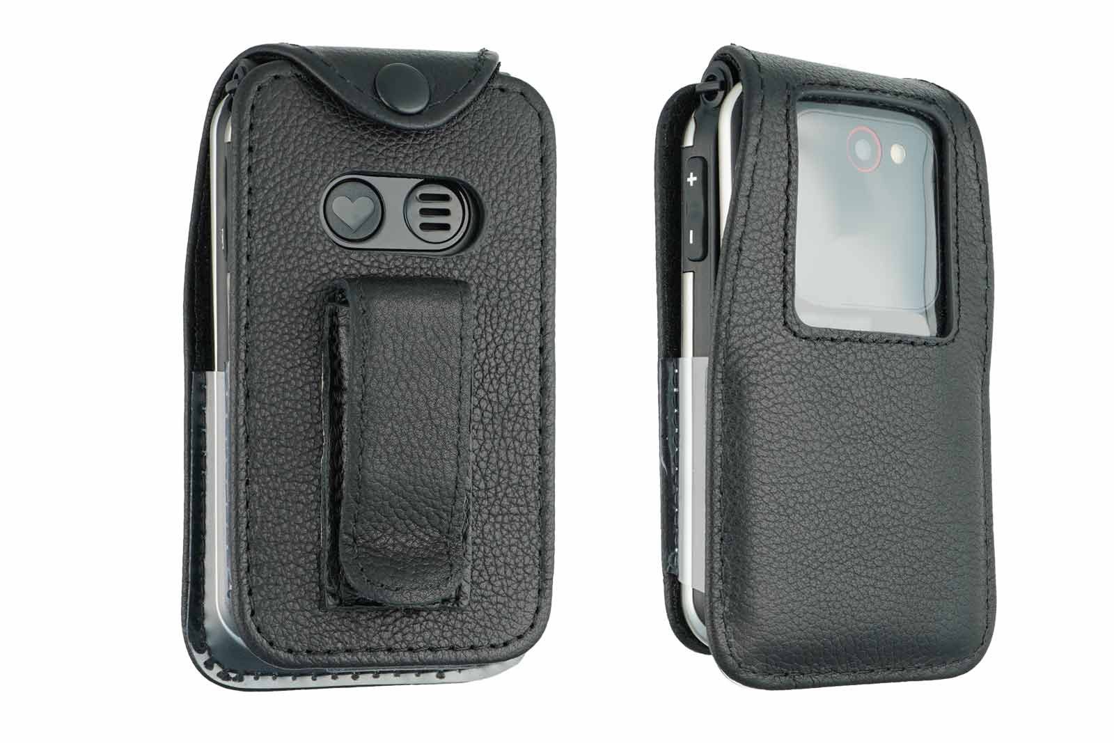 caseroxx Handytasche caseroxx Handytasche mit Gürtelclip für Emporia Joy-LTE, schwarz (Einzelartikel, 1-tlg., Ledertasche mit Gürtelclip)